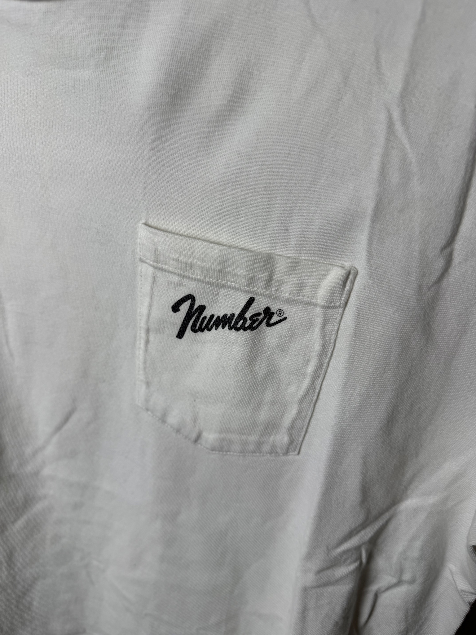 Number (N)ine Pocket t-shirt white, миниатюра 4