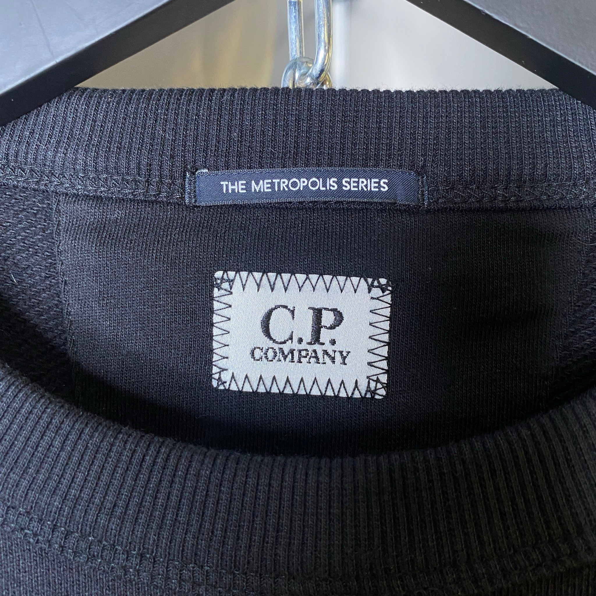 C.P. Company METROPOLIS SERIES SWEATSHIRT BLACK SS21, миниатюра 3