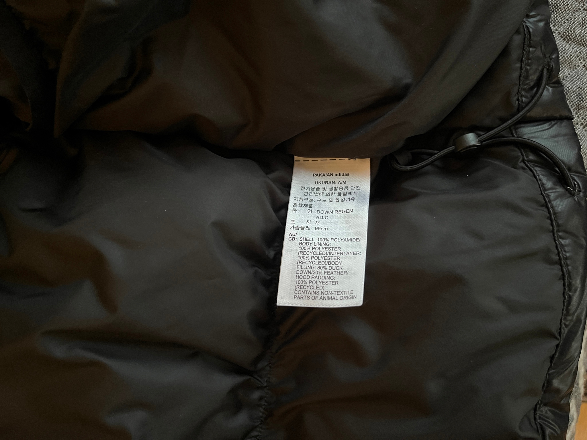 Adidas Originals Пуховик Adidas Originals Adicolor Down Regen Puffer Hooded, миниатюра 6