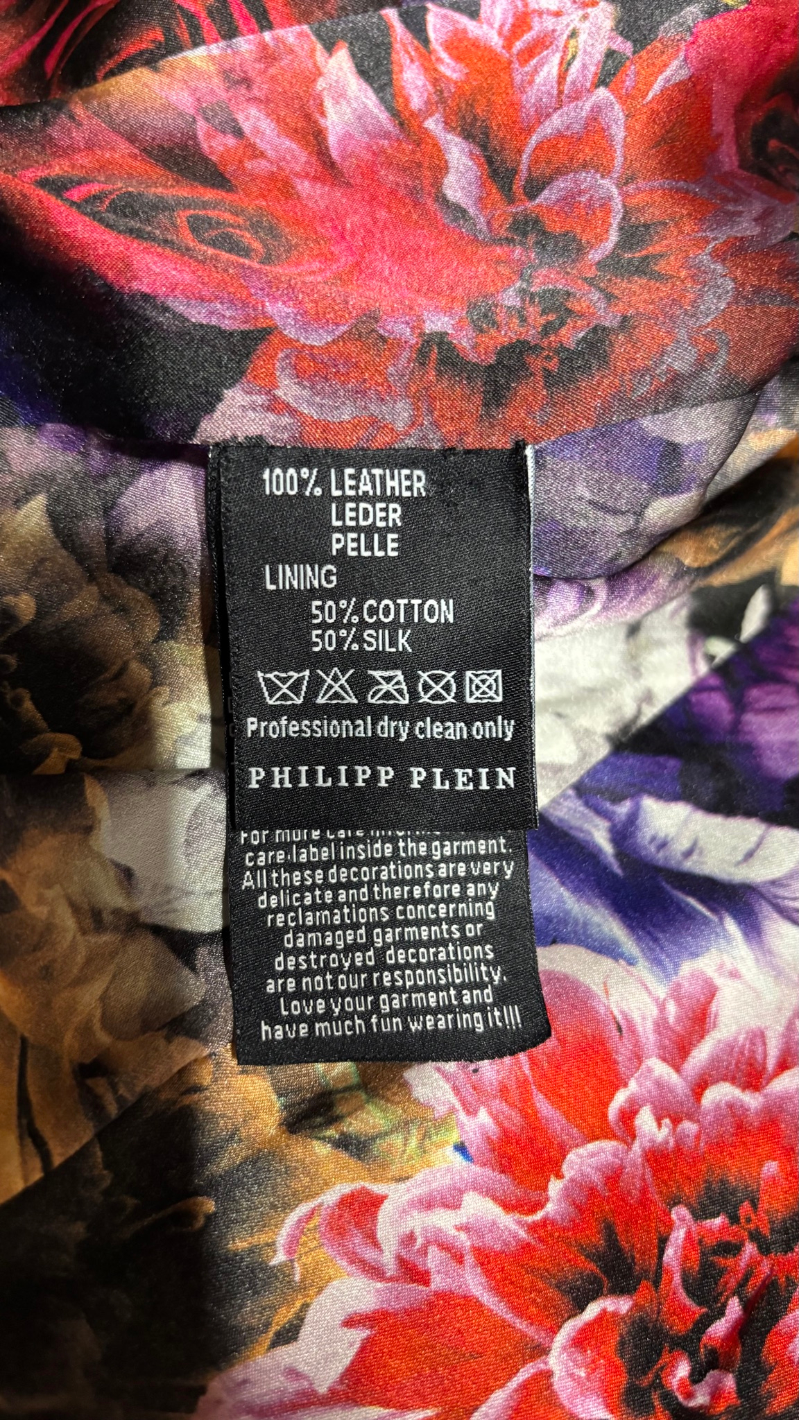 Philipp Plein кожанная куртка, миниатюра 6