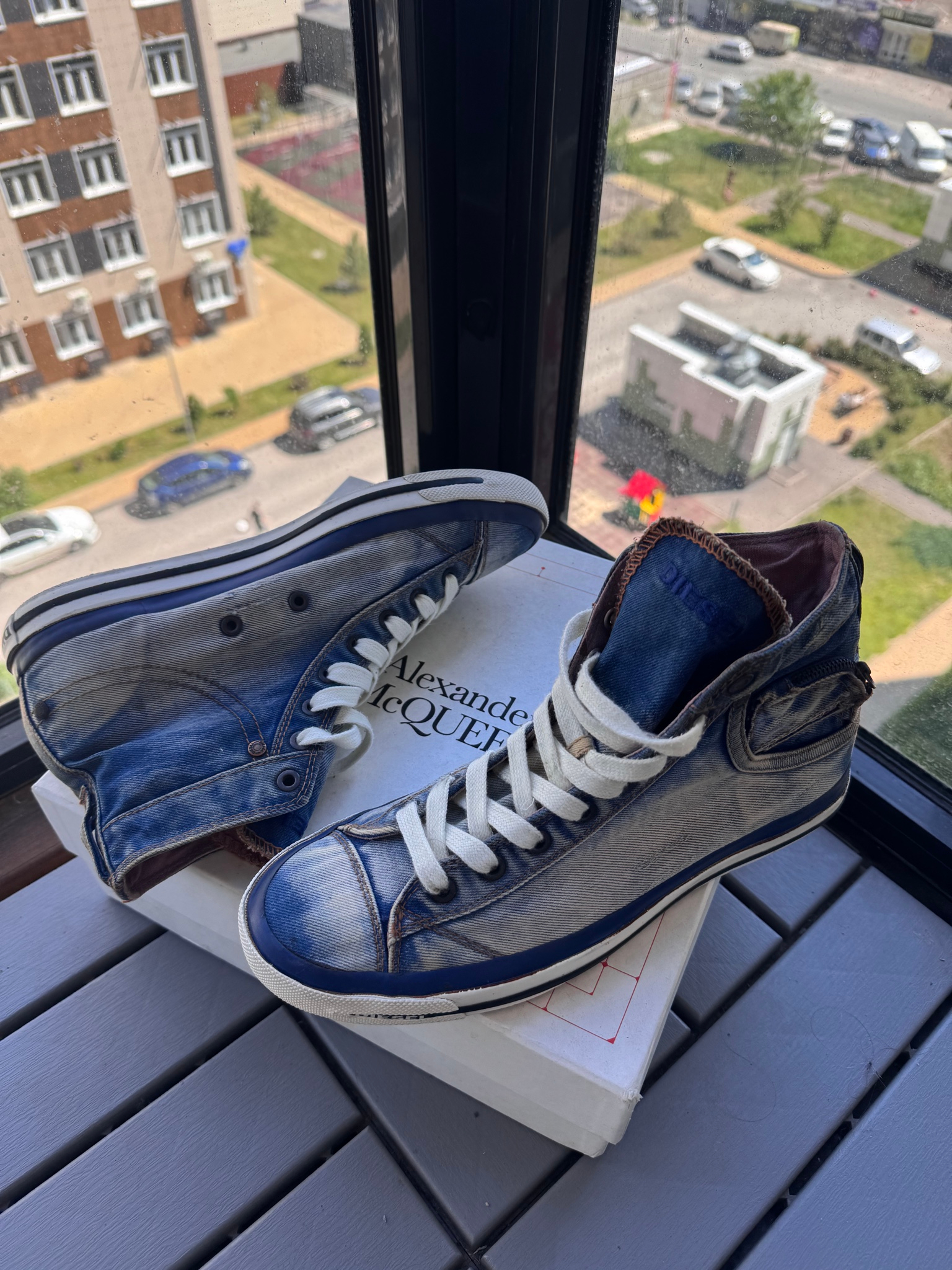 Diesel Diesel Exposure Hi Top Indigo Denim, миниатюра 12