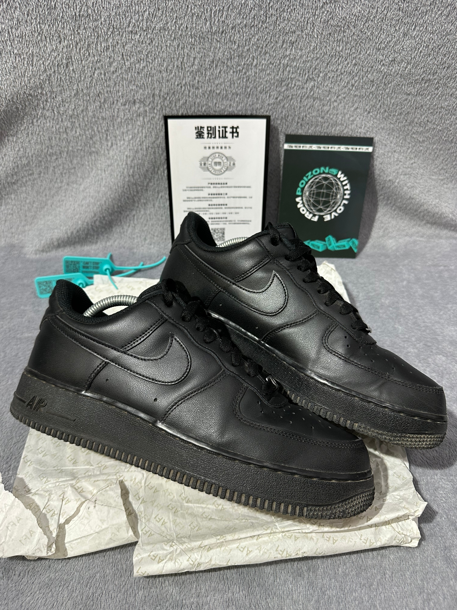 Nike Air Force 1 black, миниатюра 7