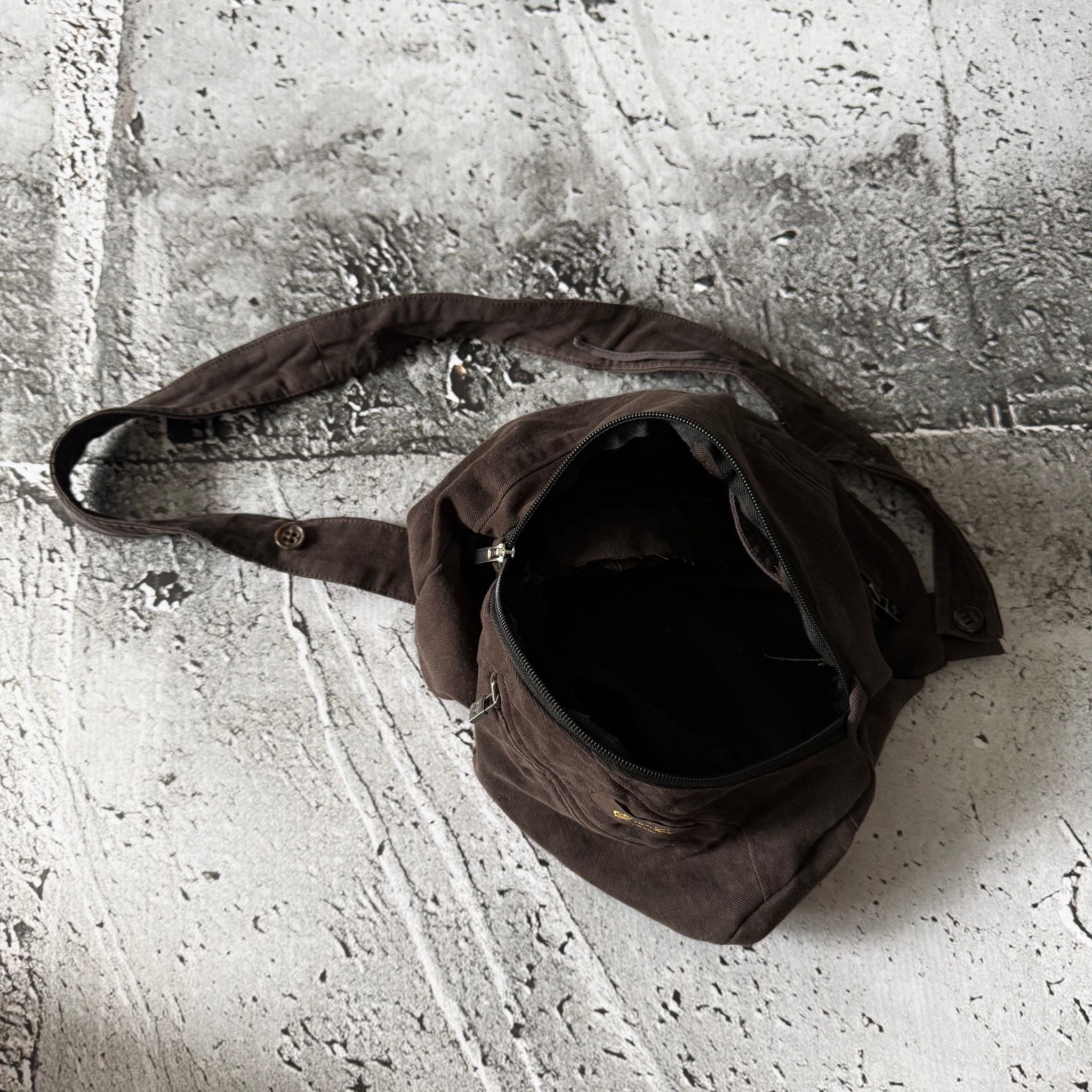 Loro Piana 2000s Vintage 1/1 Upcycled Custom Sling Bag, миниатюра 7