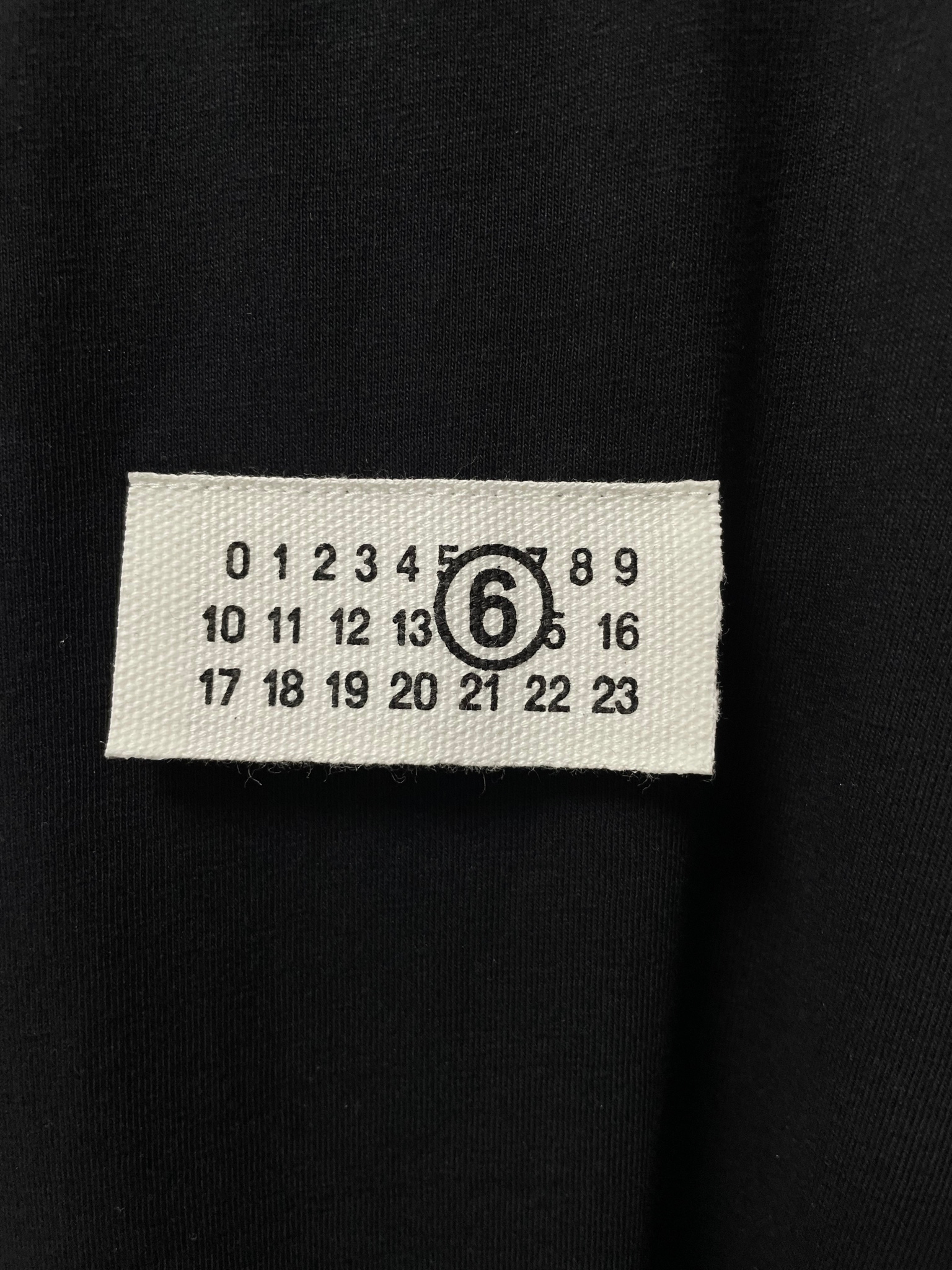 MM6 Maison Margiela Hacked Number Logo Appliqué T-Shirt, миниатюра 7