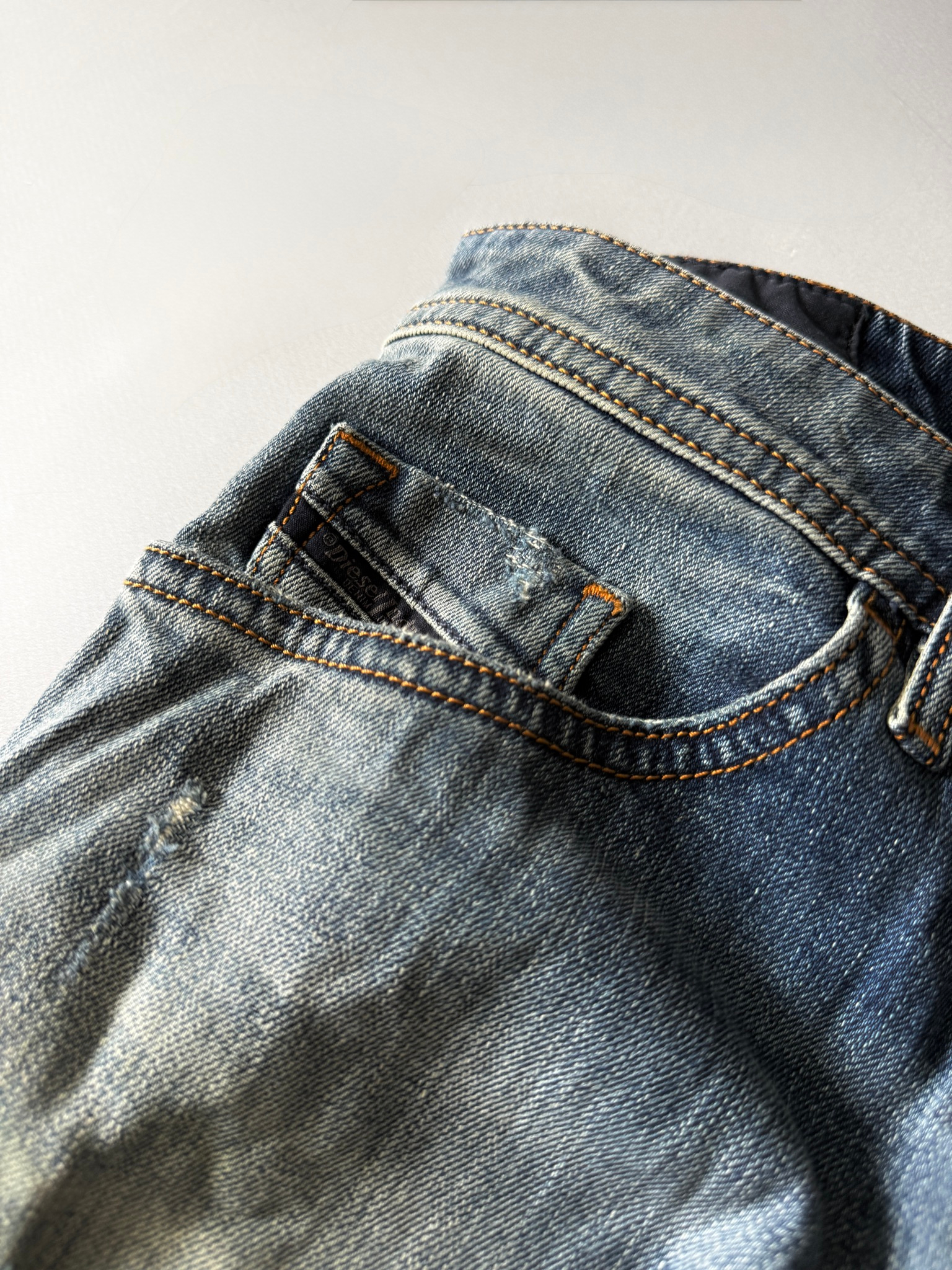 Diesel Thommer distressed slim jeans, миниатюра 4
