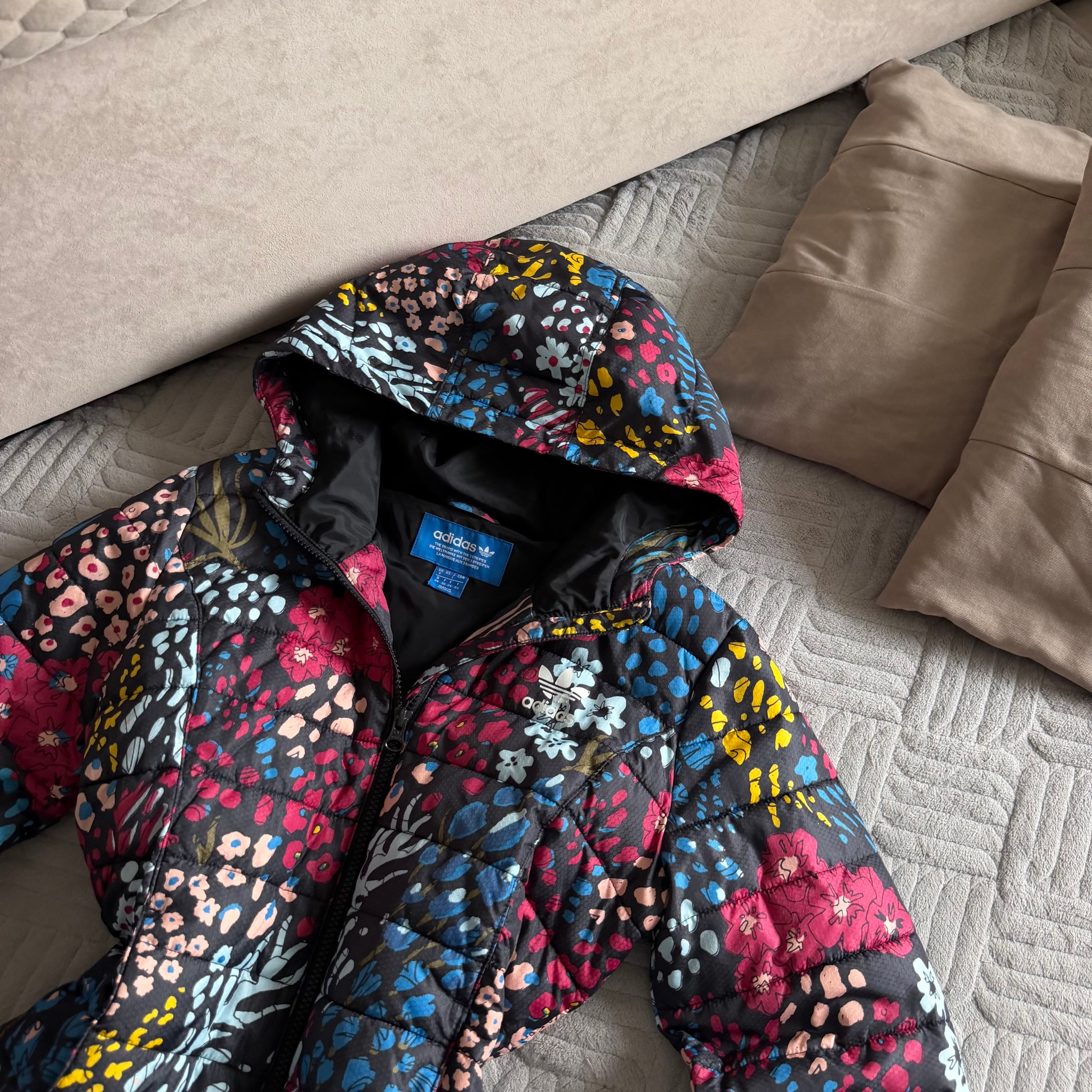 Adidas Jacket Flowers y2k bimbo, миниатюра 1
