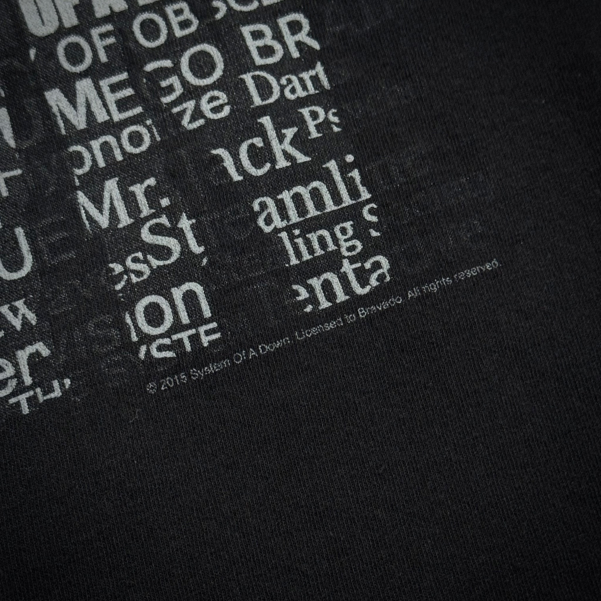 System of a Down 2015ss Merch T-Shirt, миниатюра 7