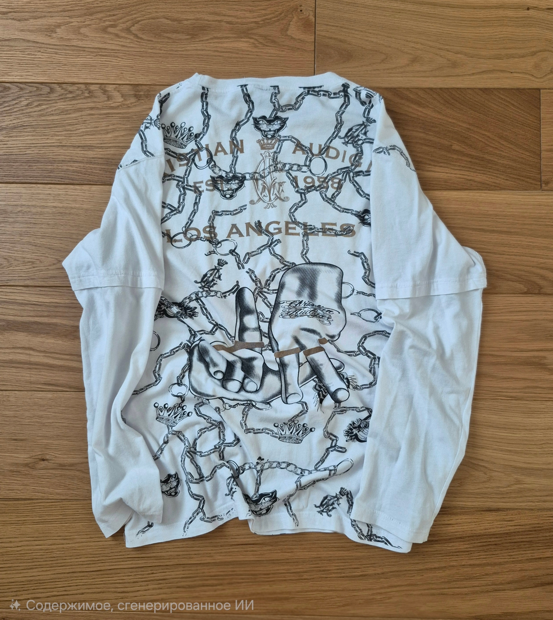 Christian Audiger Ed Hardy archive Longsleeve Лонгслив, миниатюра 2