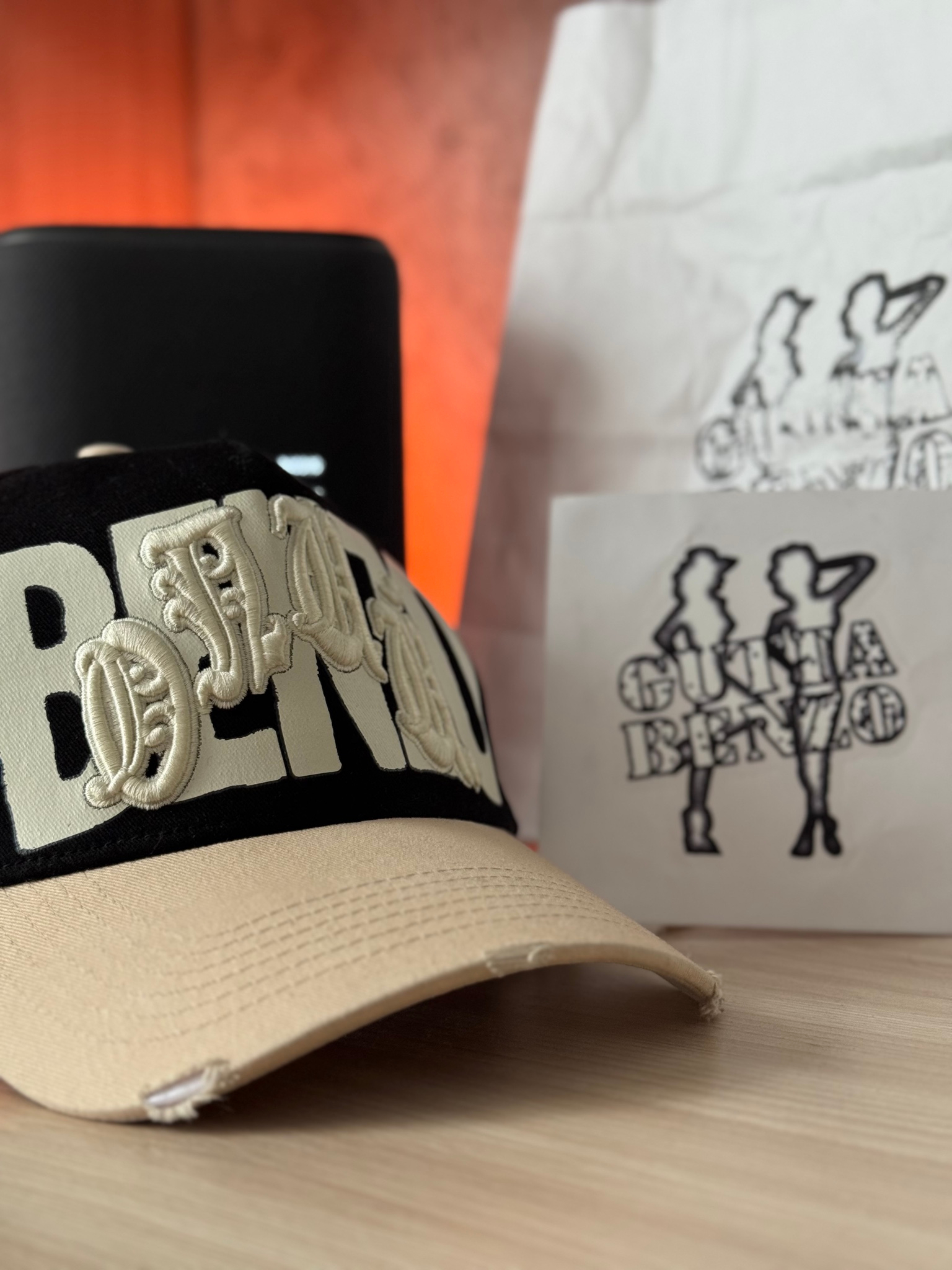 Gutta x Benzo "Surplus" Trucker Hat Black, миниатюра 1