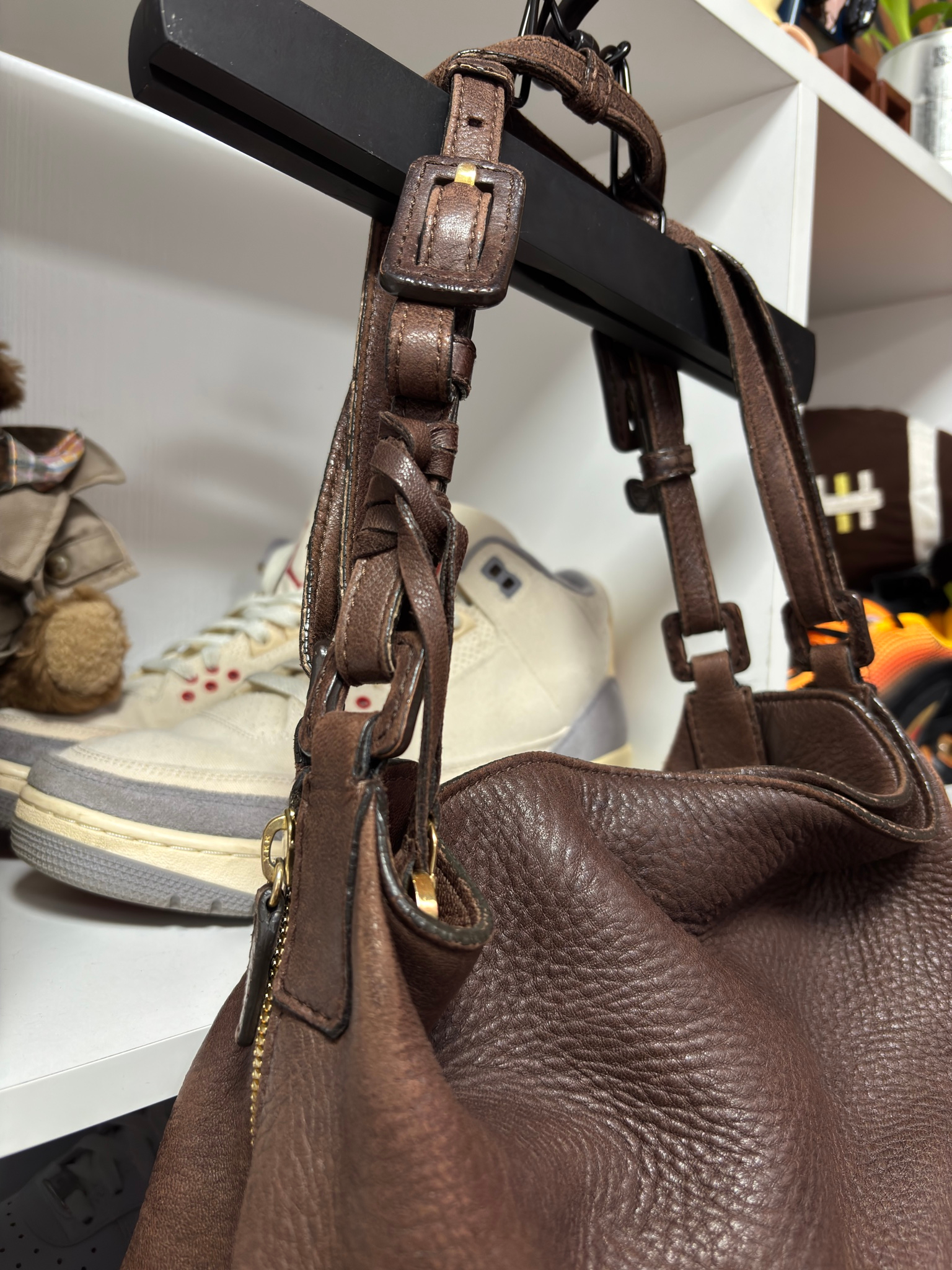 Loro Piana Globe Hobo Deer Leather, миниатюра 3
