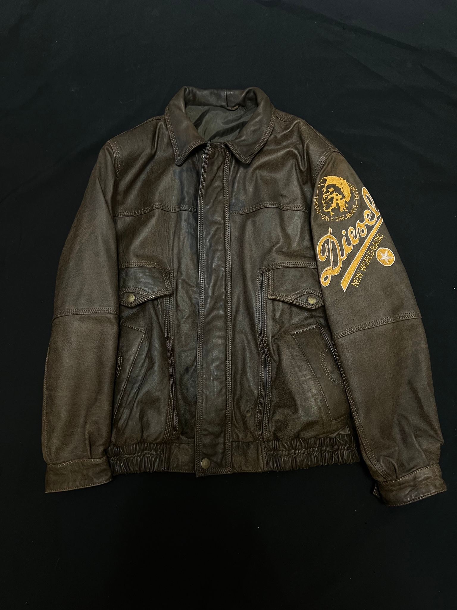 Diesel leather jacket, миниатюра 2