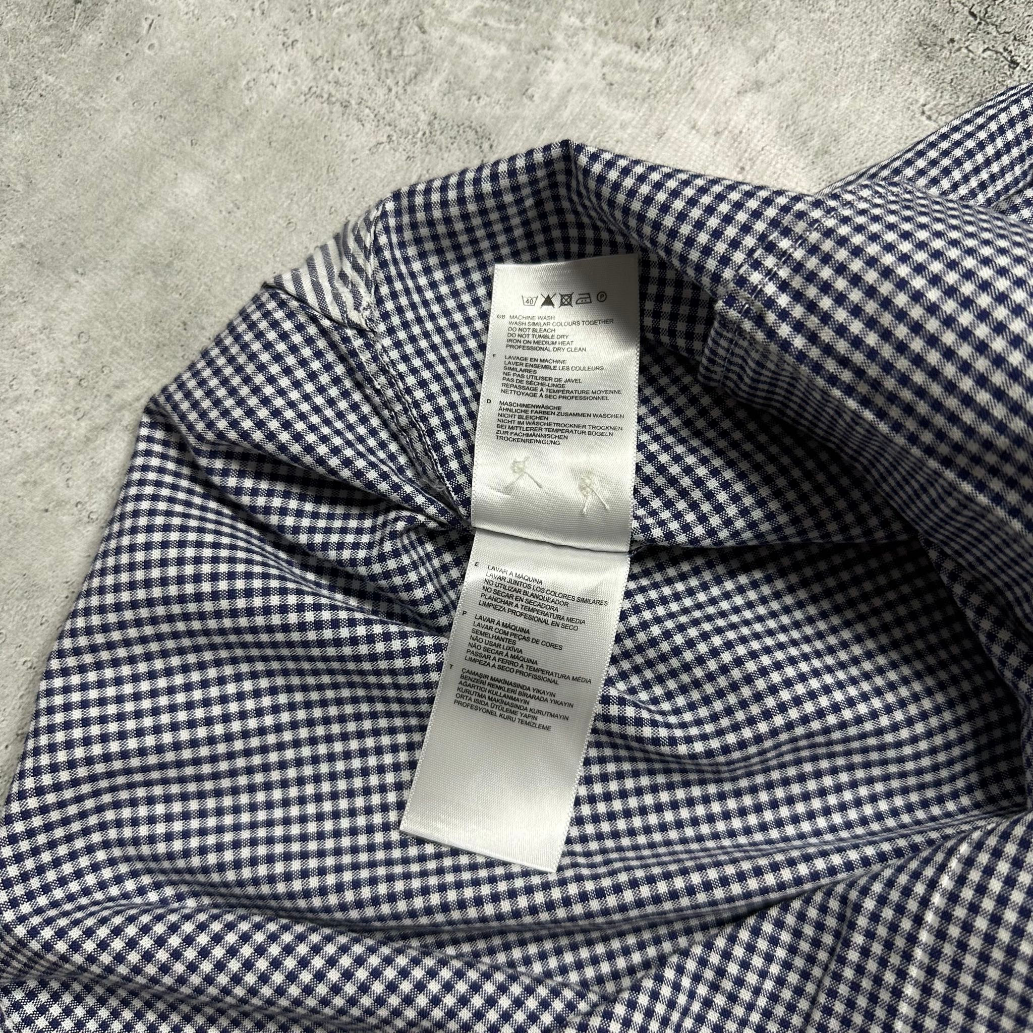 Fred Perry Blue small-check gingham shirt, миниатюра 17