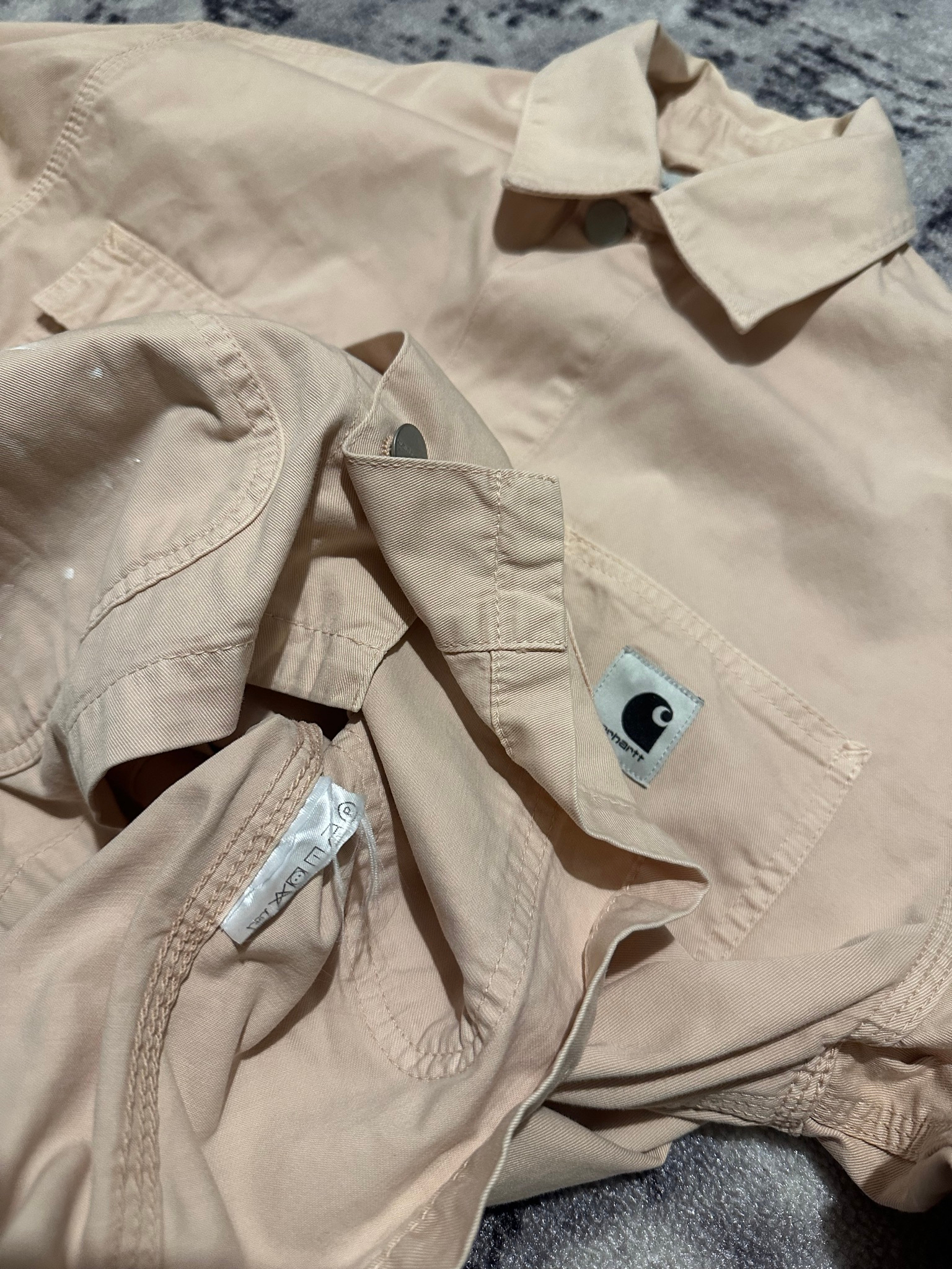 Carhartt WIP Michigan Coat OG W’ Trashed Paint Distressed, миниатюра 6
