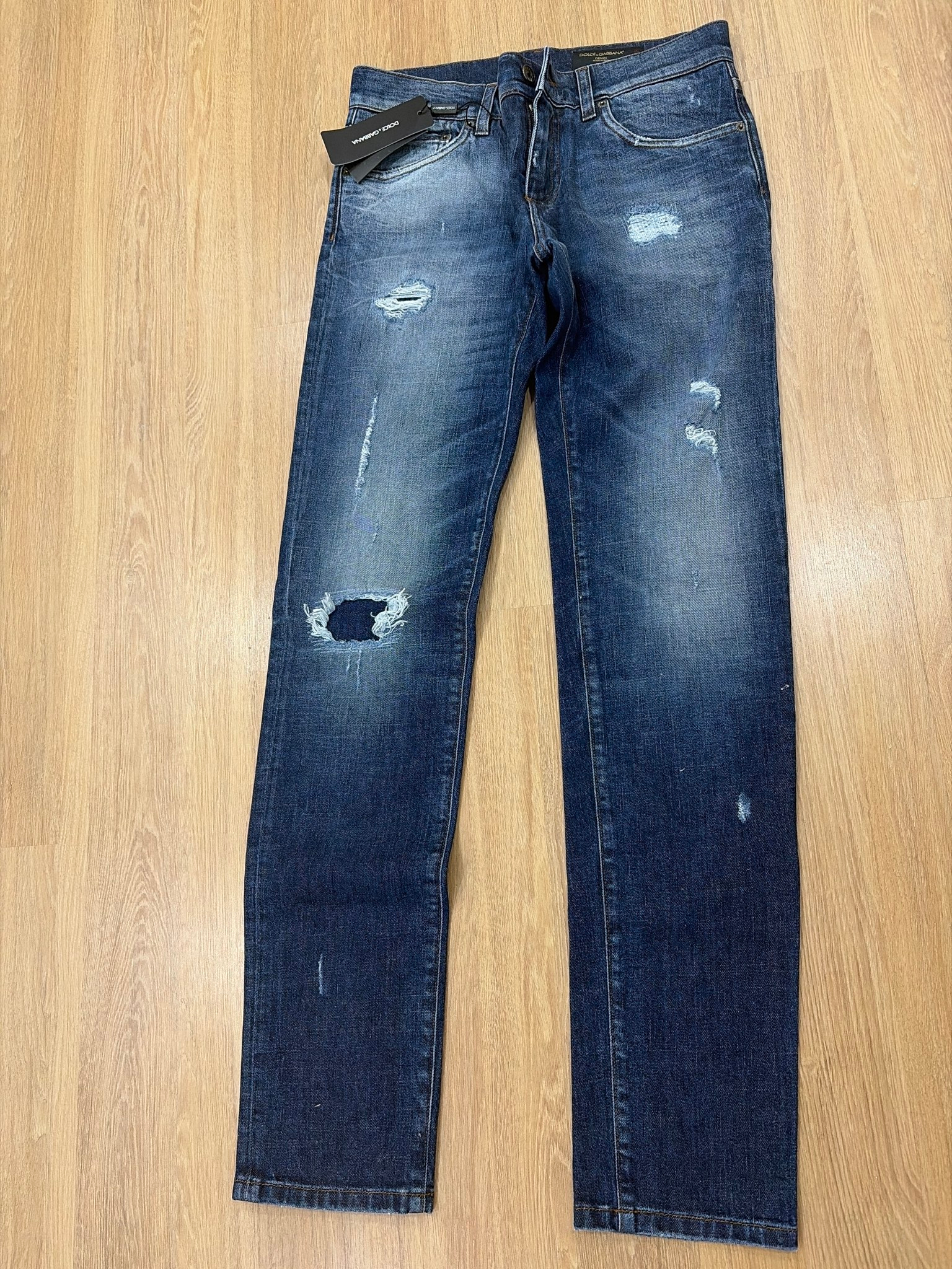 Dolce & Gabbana G6XOLD G8U47 Distressed Denim Jeans, миниатюра 1