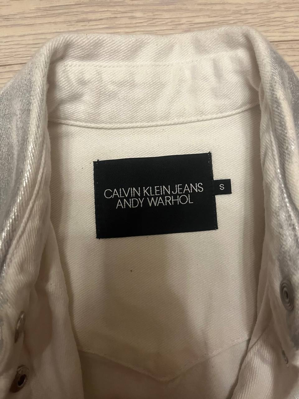 Raf Simons x Calvin Klein Foundation Western Distressed Denim Shirt, миниатюра 3