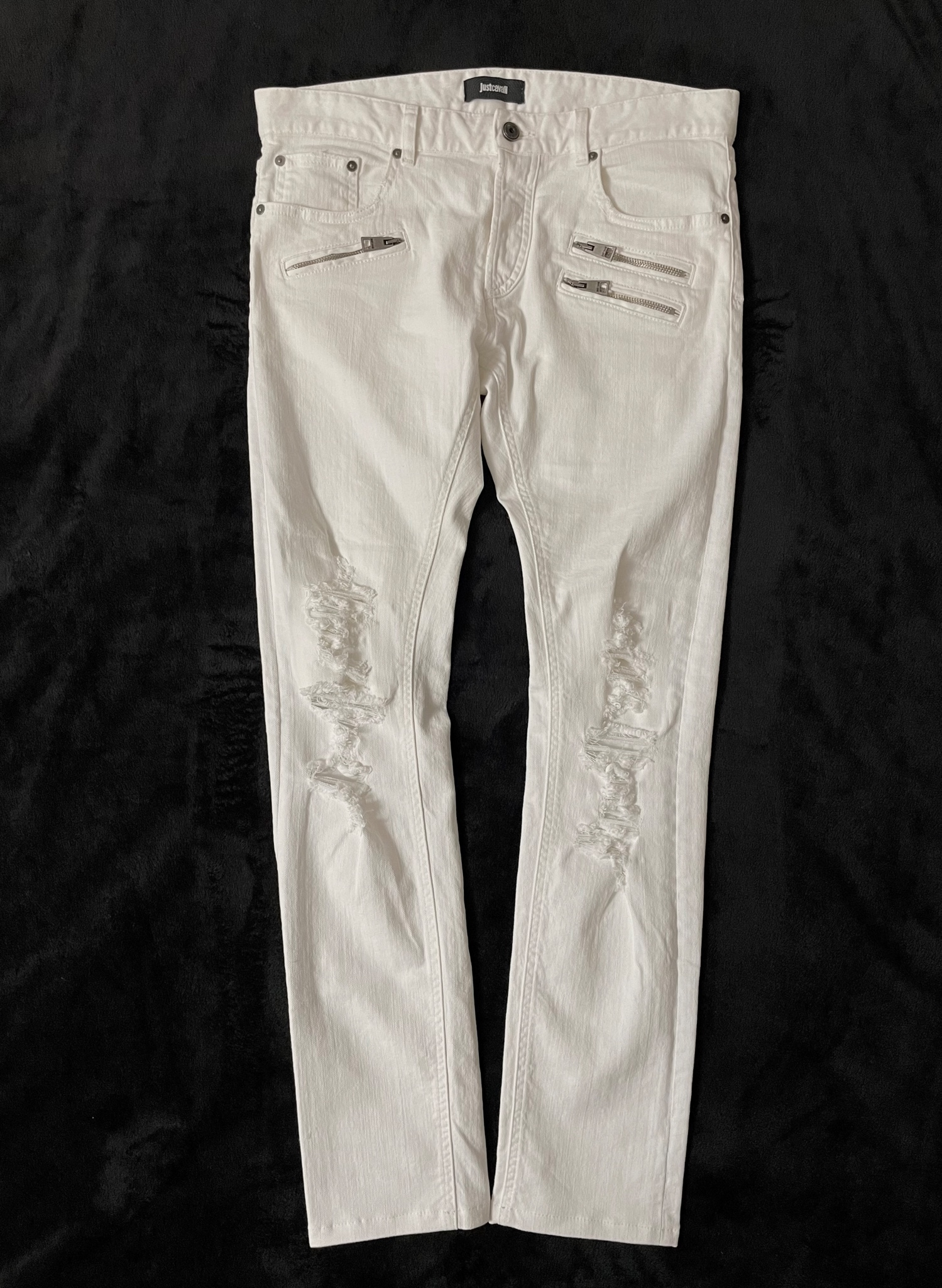 Just Cavalli distressed slim jeans, миниатюра 1