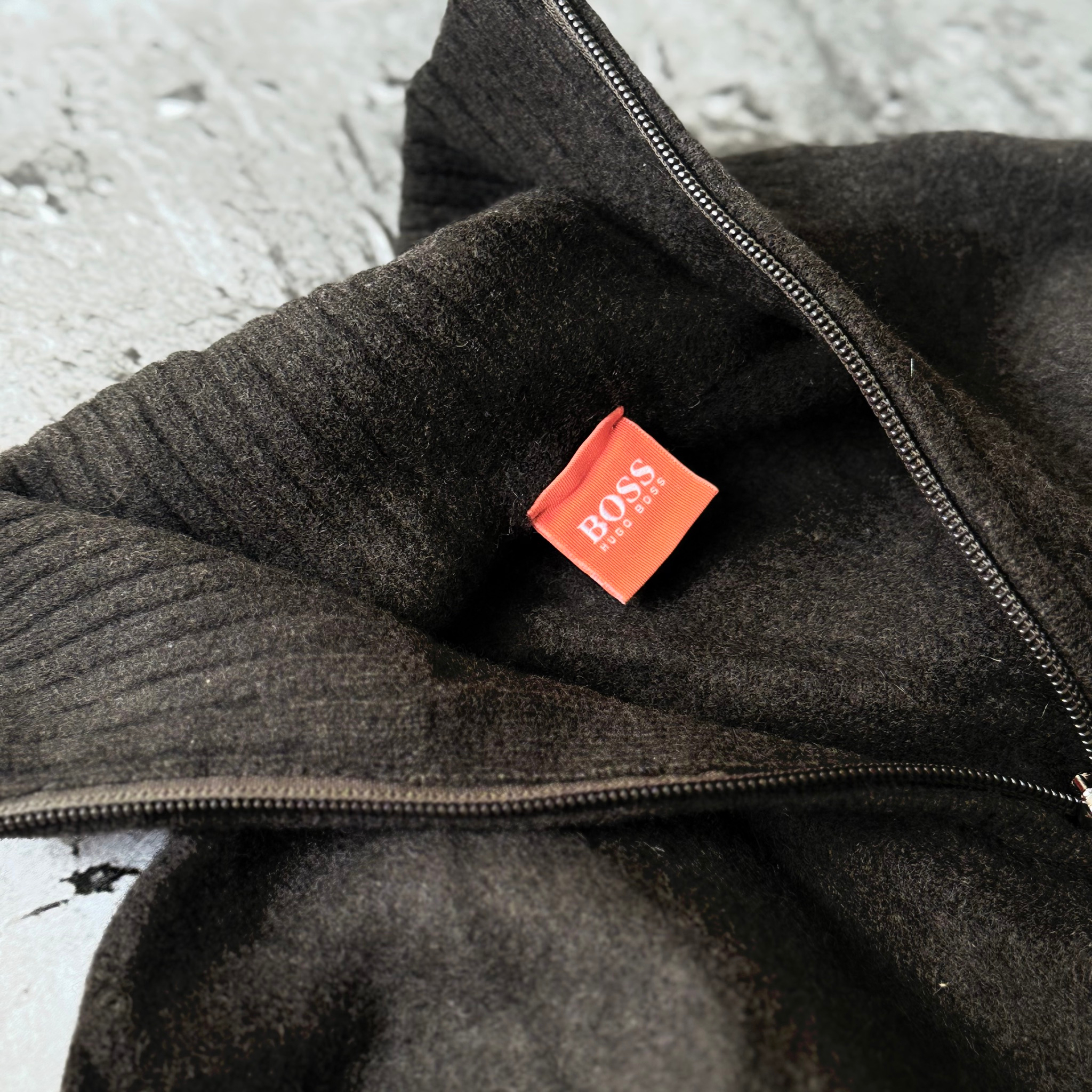 Hugo Boss 2000s Vintage Virgin Wool Quarter Zip Sweater, миниатюра 5
