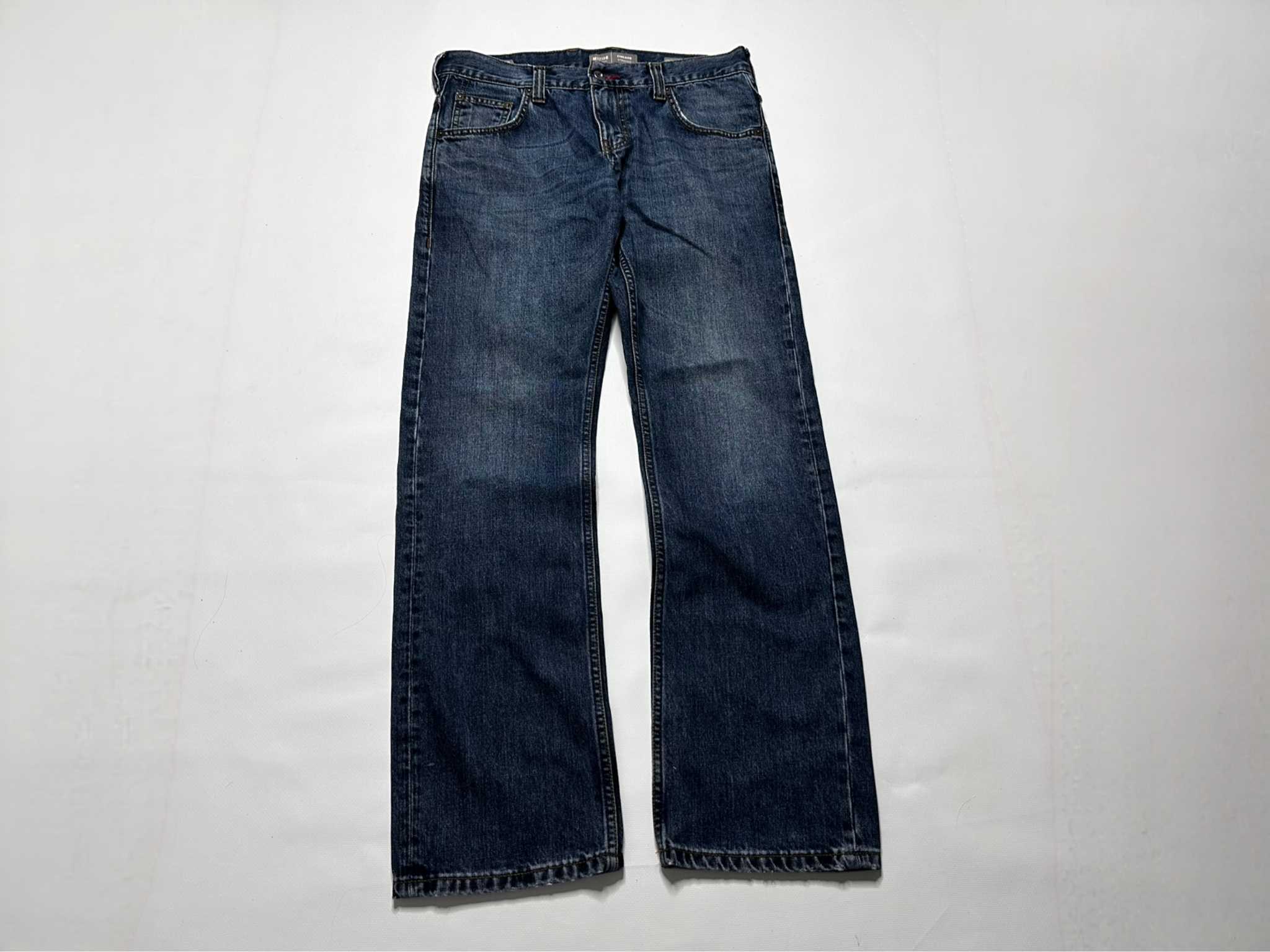 Mustang Straight dark blue jeans, миниатюра 1