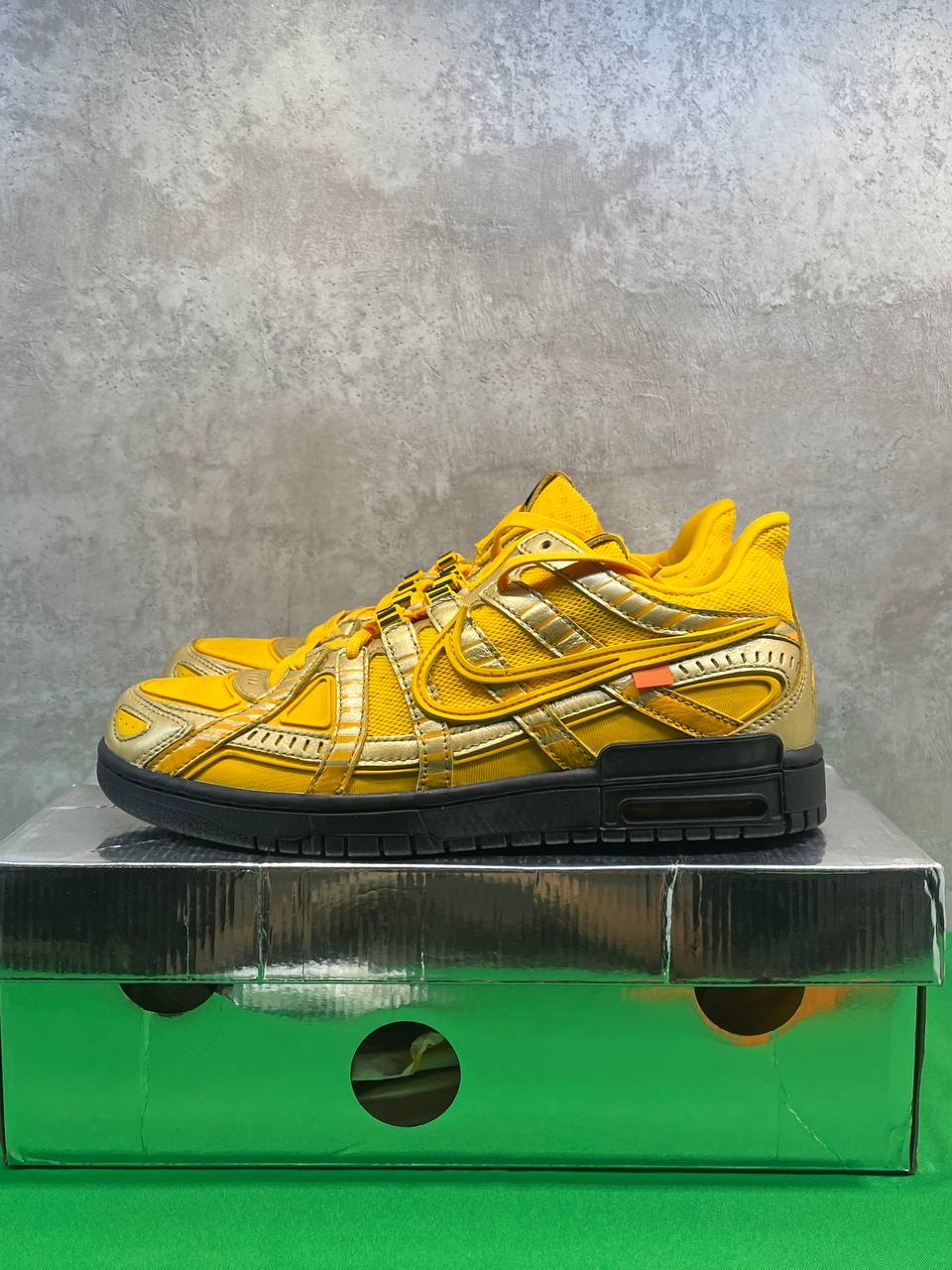 Nike x Off-White Dunk Rubber University Gold, миниатюра 5