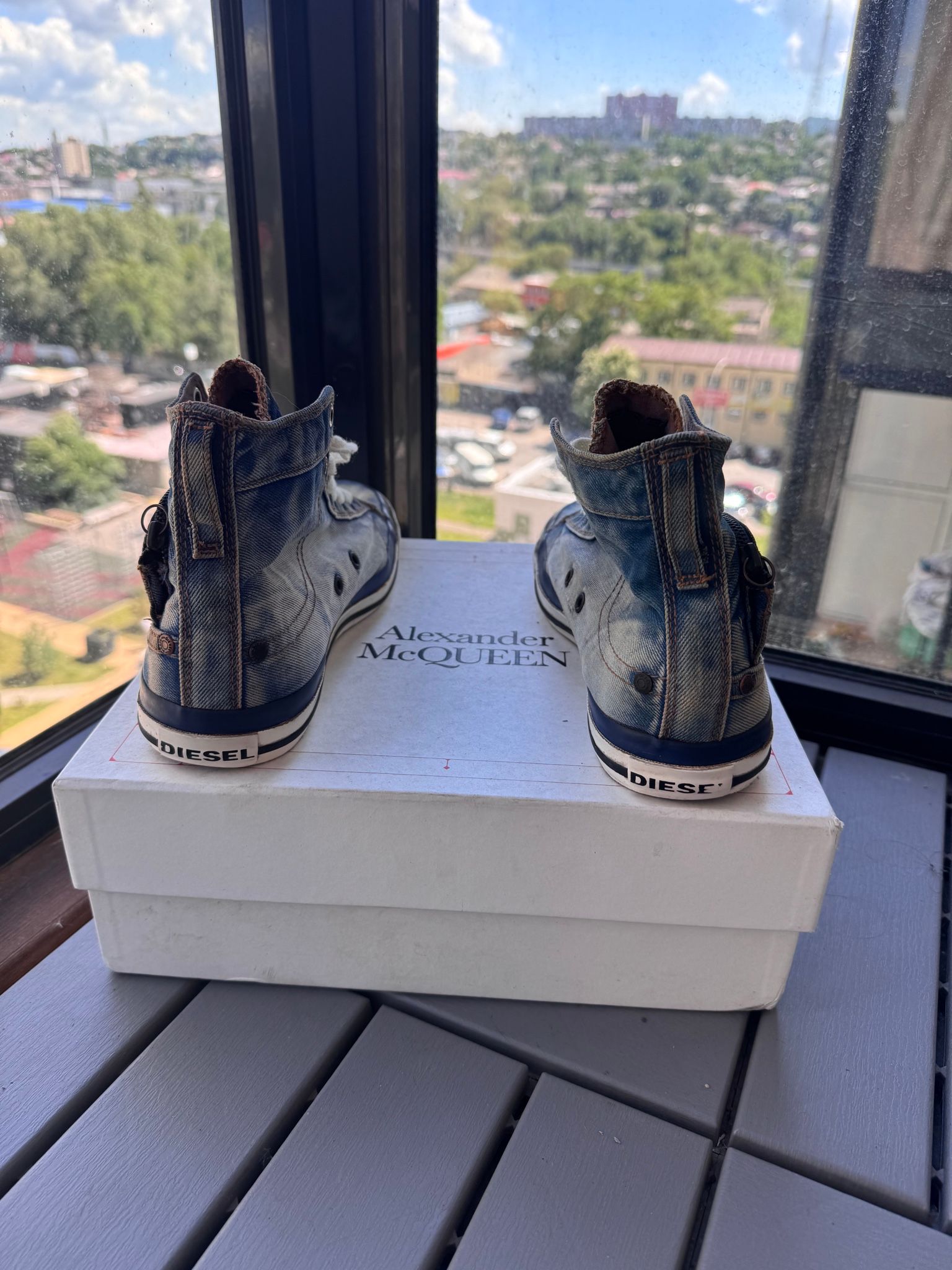 Diesel Diesel Exposure Hi Top Indigo Denim, миниатюра 7