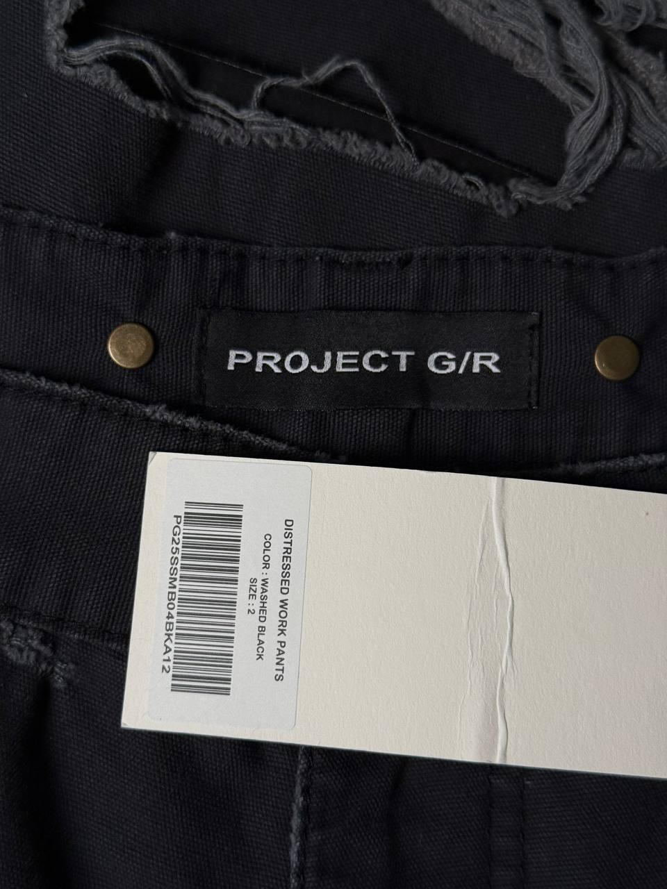 Project G/R Distressed Work Black Pants, миниатюра 6