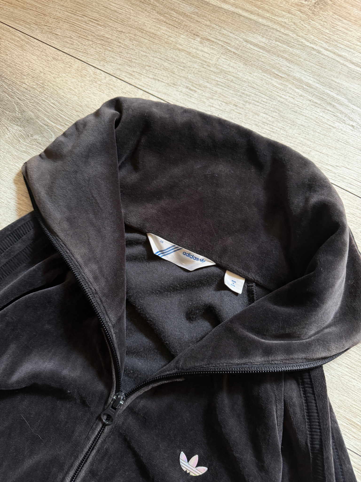 Adidas Vintage Velour Track Jacket, миниатюра 3