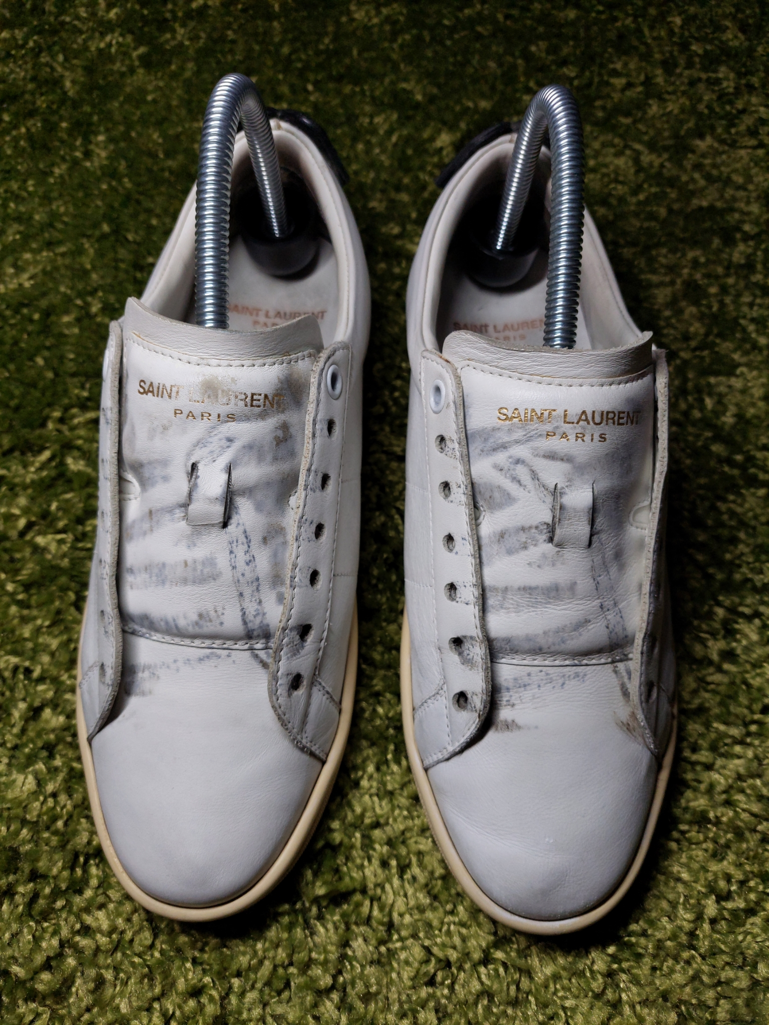 Saint Laurent Lips Leather Sneakers, миниатюра 10