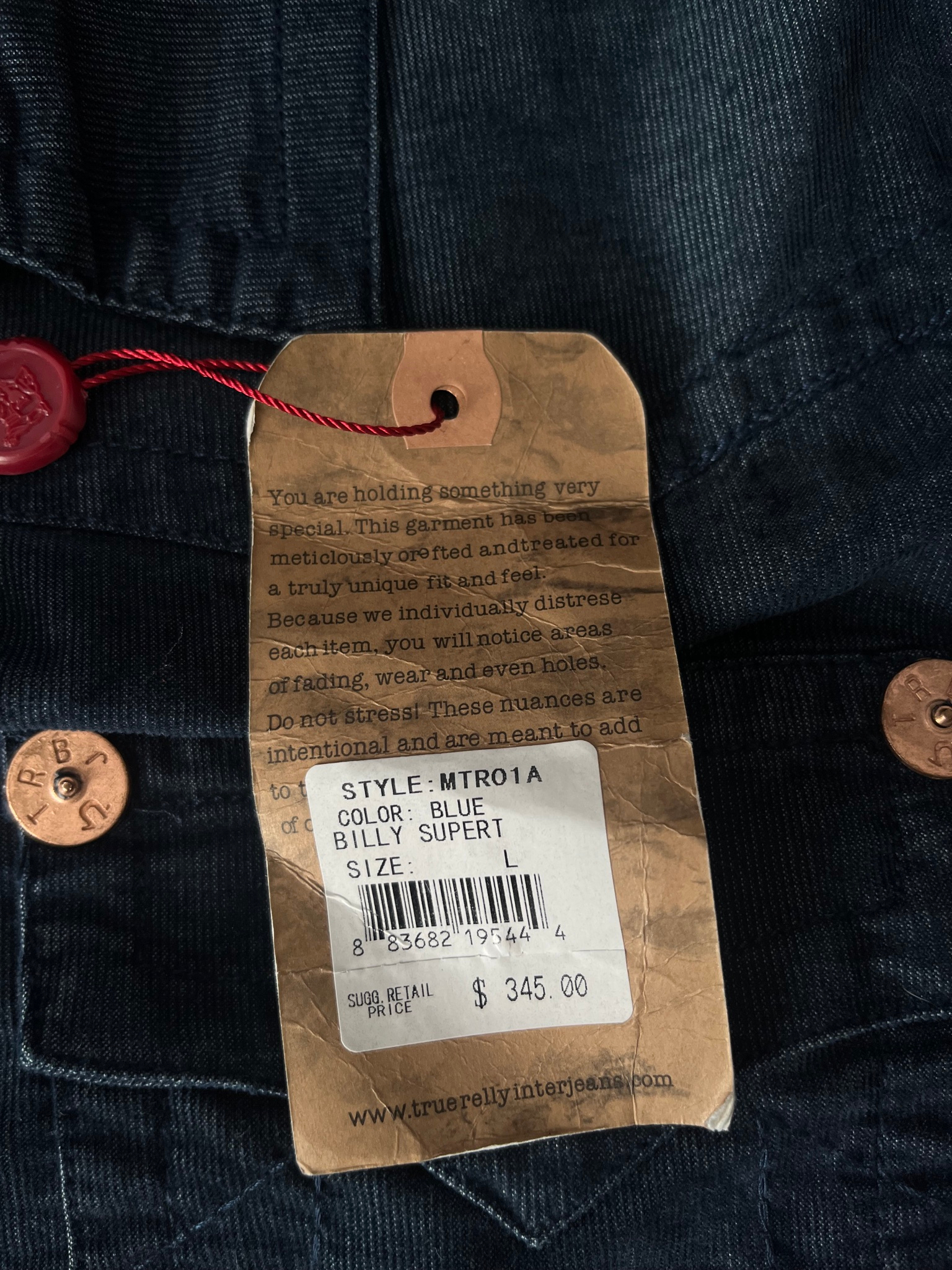 True Religion Джинсовая куртка, миниатюра 5
