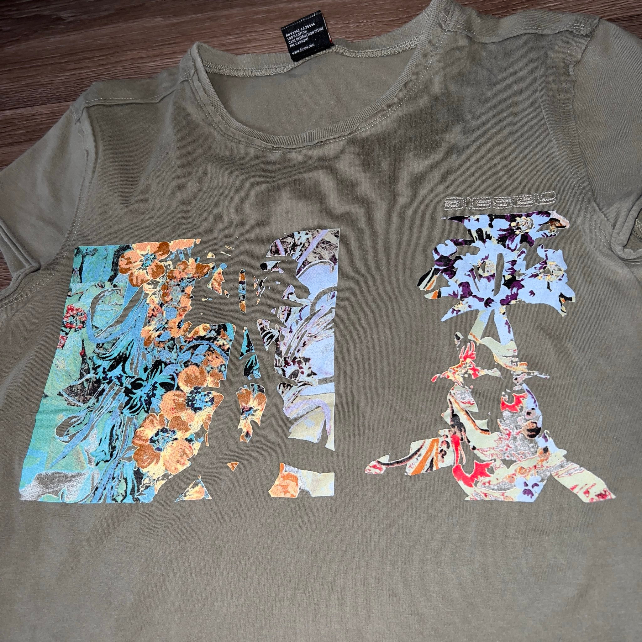 Diesel Vintage Khaki T-shirt, миниатюра 2