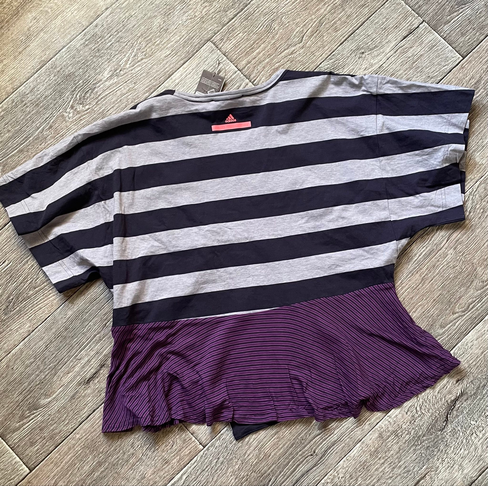 Adidas x Stella McCartney Striped tee, миниатюра 8