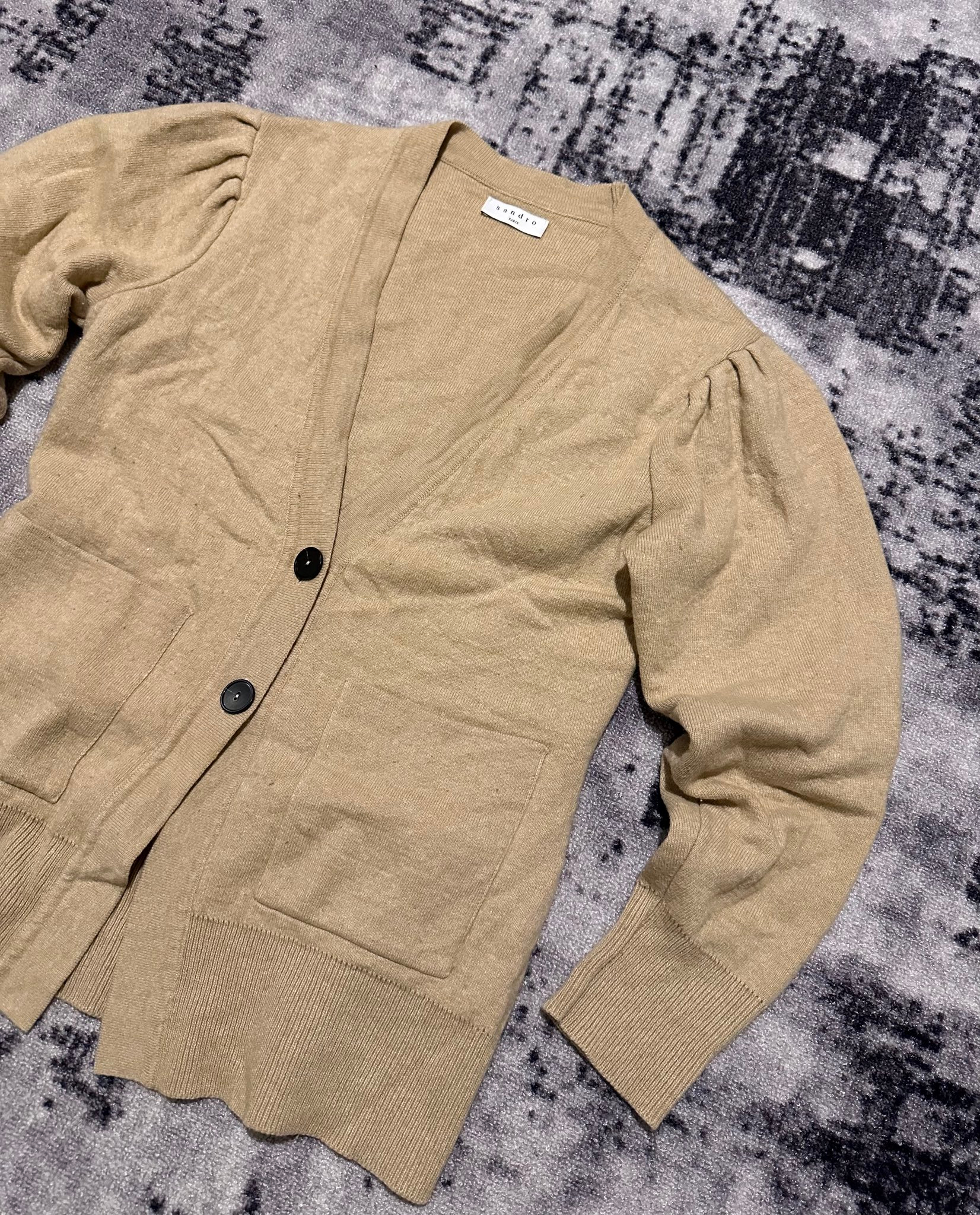 Sandro Wool-Blend V-Neck, миниатюра 3