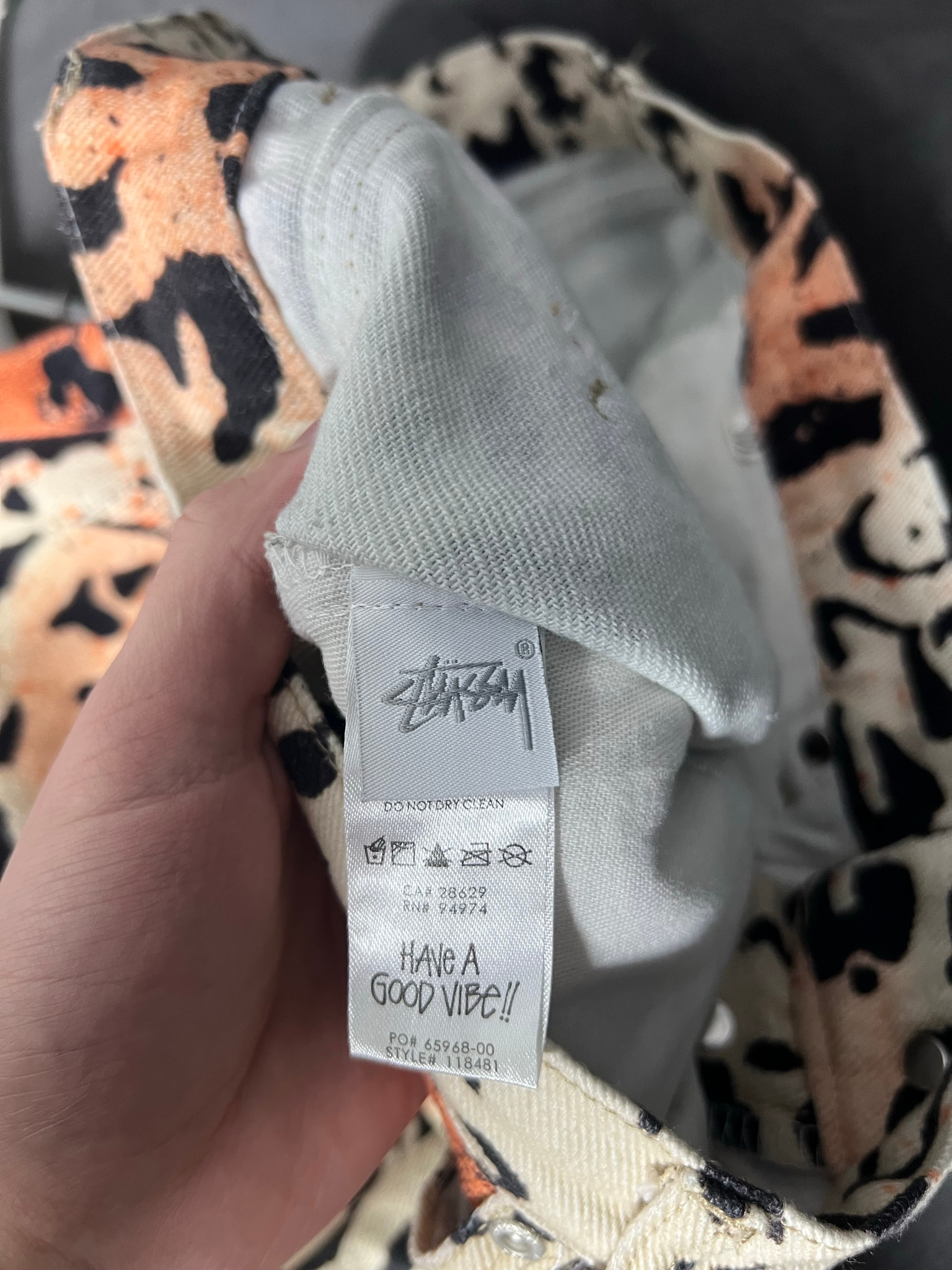 Stussy Jeans Leopard Stencil Canvas Big O’l, миниатюра 7