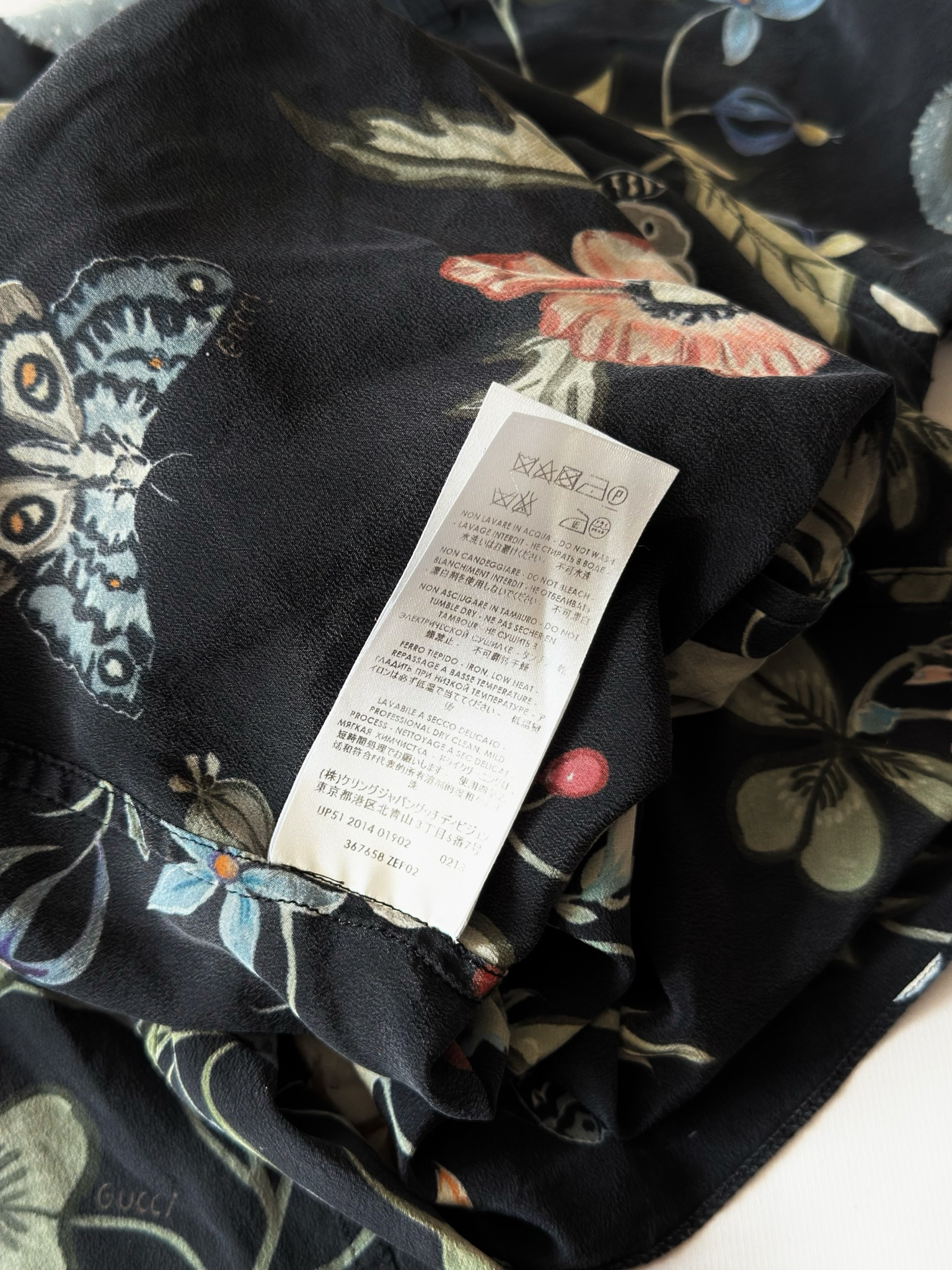 Gucci x Kris Knight Rare Archival Floral Silk Blouse Shirt, миниатюра 8