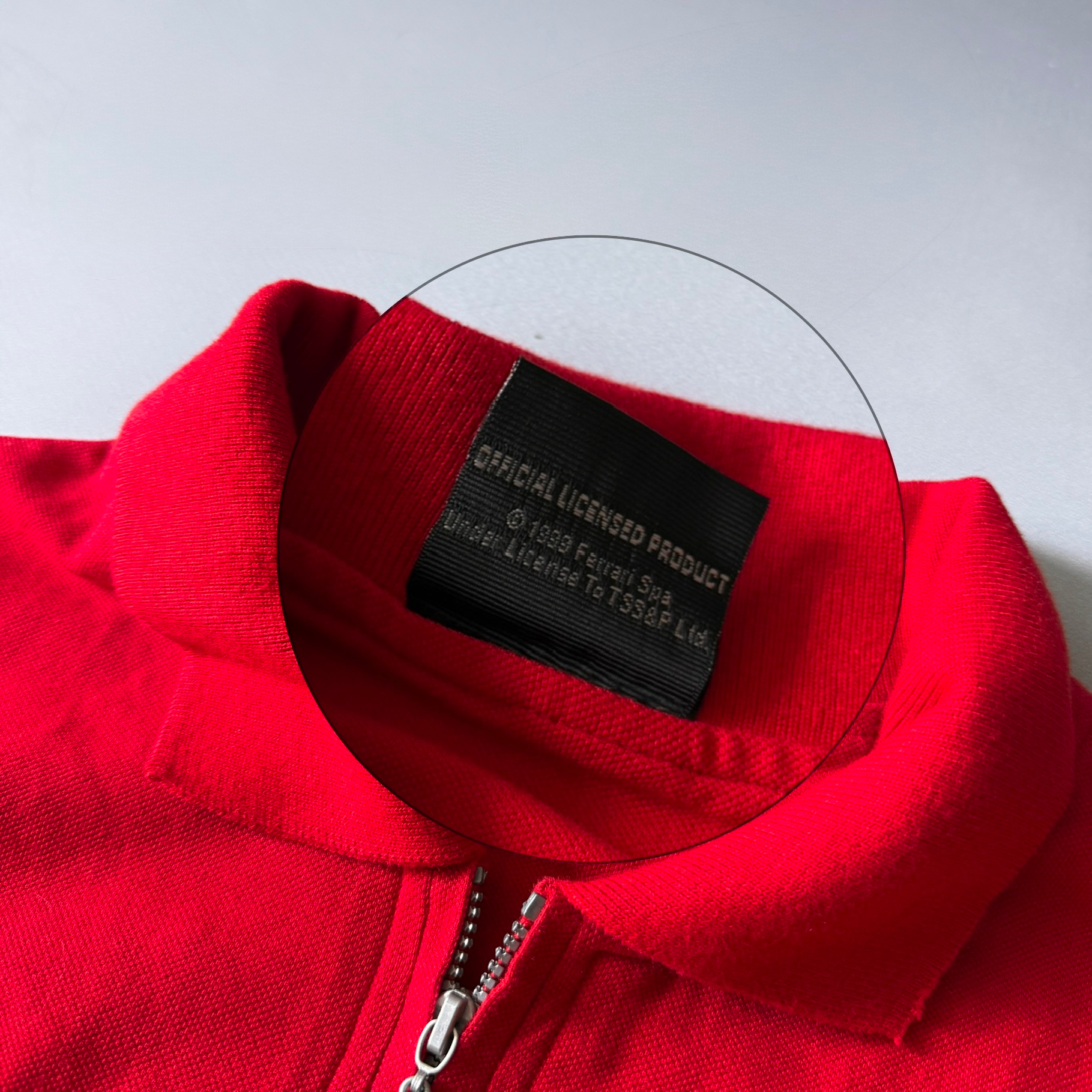 Ferrari x Michael Schumacher 1999 Vintage Zip Polo Shirt, миниатюра 6
