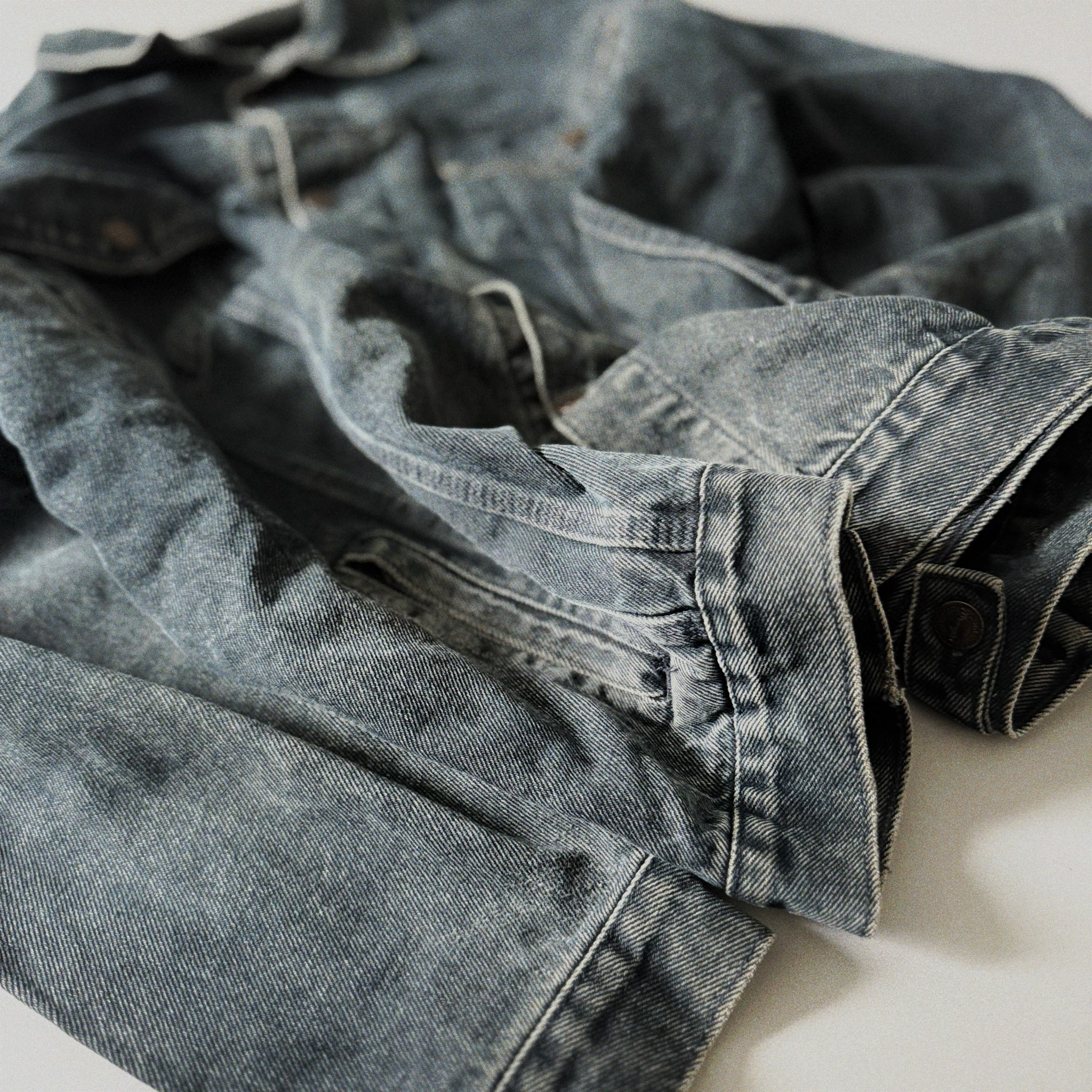 Wrangler Washed Denim Trucker Jacket, миниатюра 2