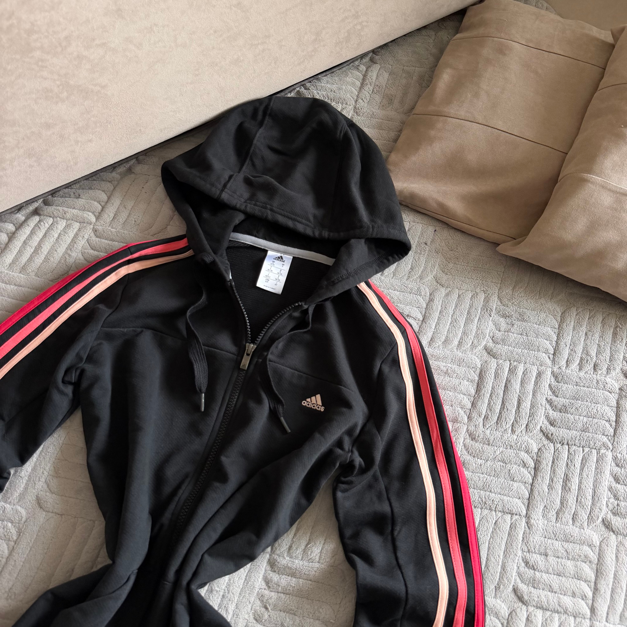 Adidas Zip-Hoodie 3-Stripes Bimbo y2k, миниатюра 3