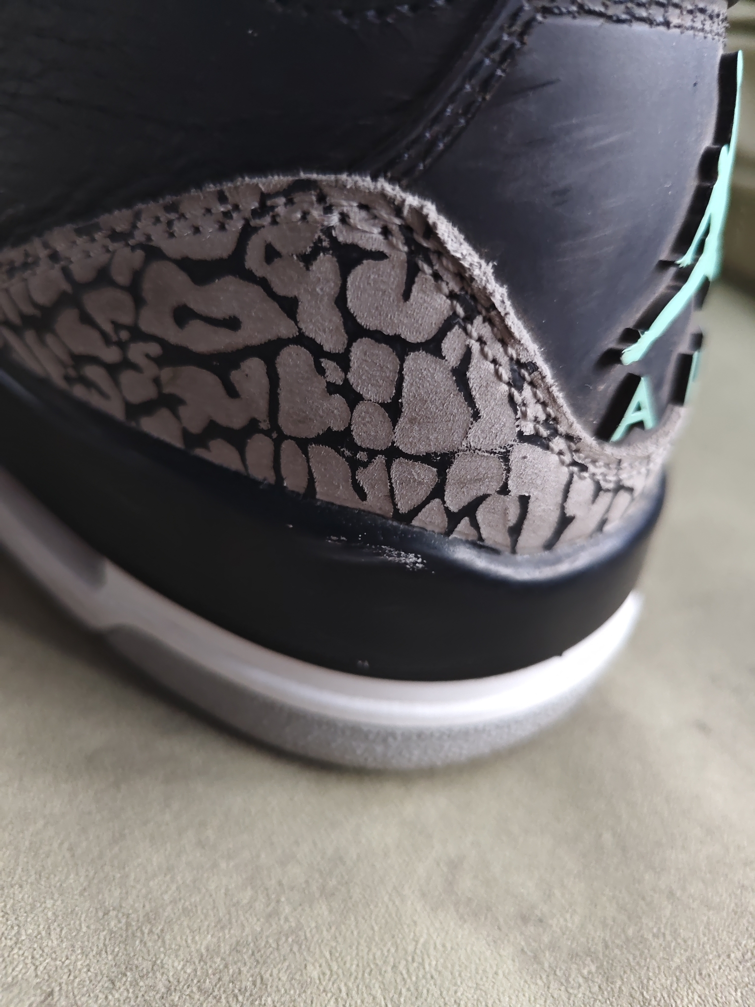 Air Jordan 3 Green Glow, миниатюра 11