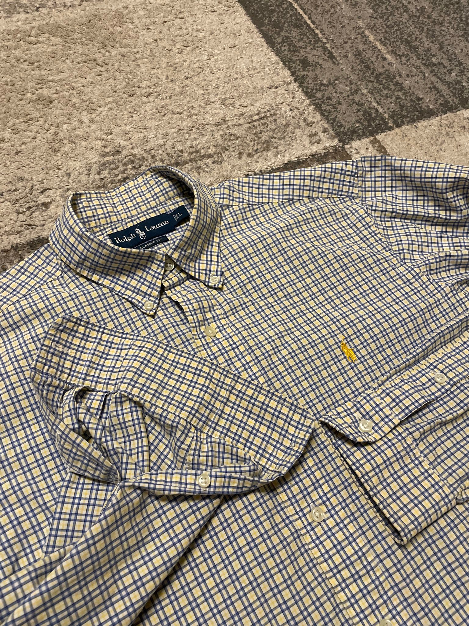 Polo Ralph Lauren Classic Fit Tattersall Oxford Shirt, миниатюра 1
