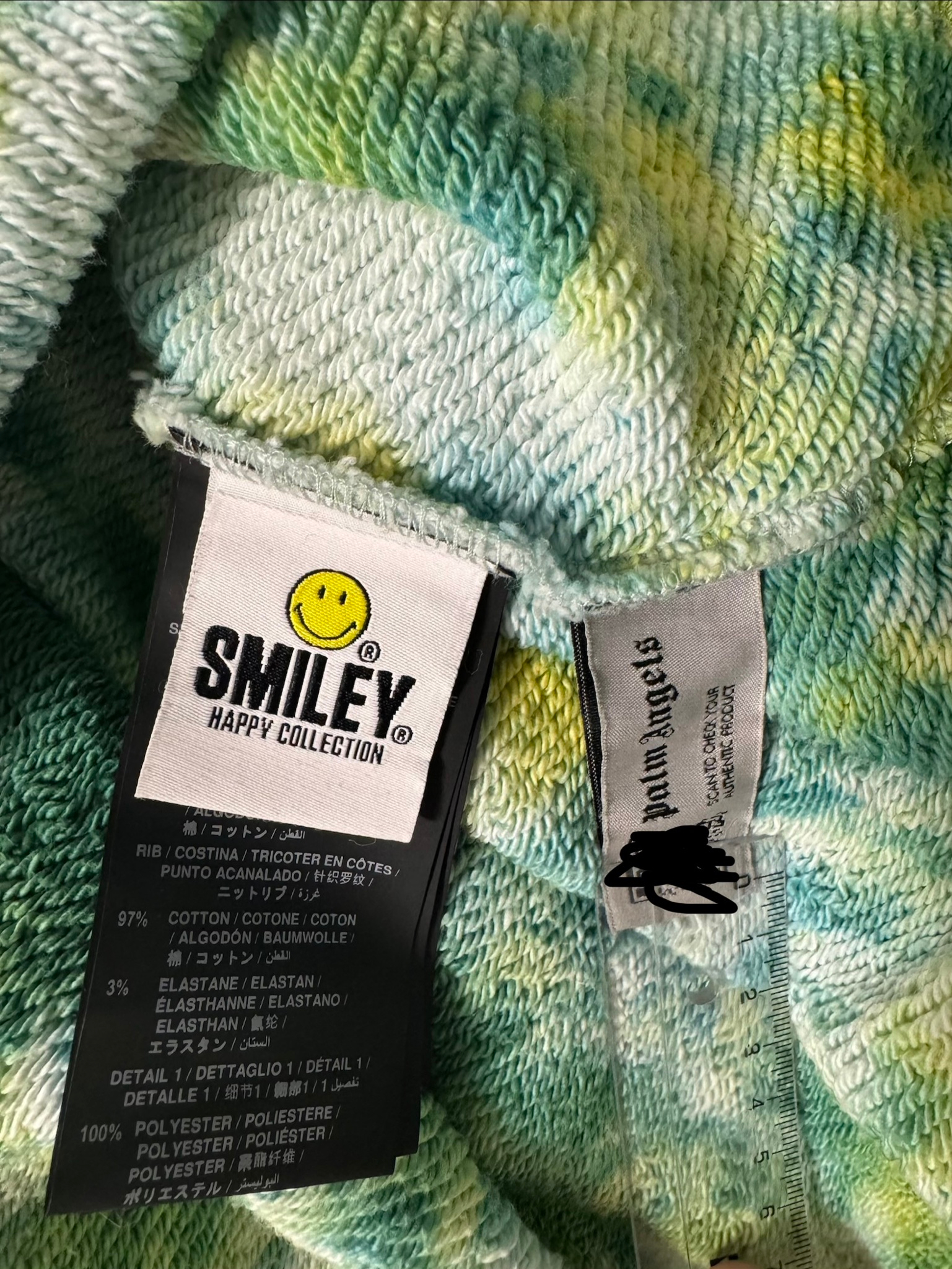 Palm Angels Tie Dye Burning Head Hoodie, миниатюра 6