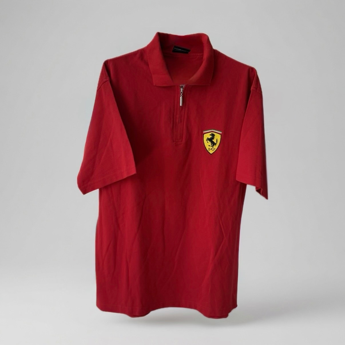 Ferrari x Michael Schumacher 1999 Vintage Zip Polo Shirt, миниатюра 1