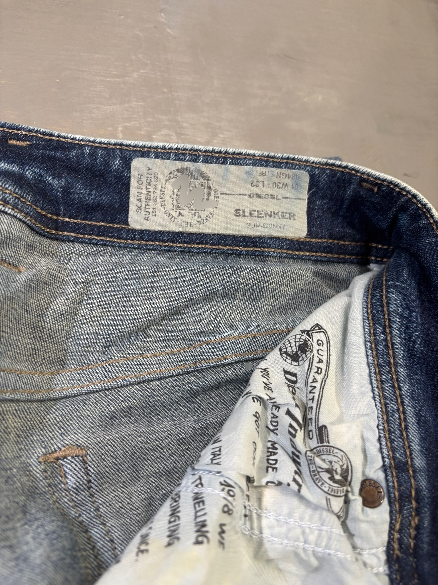 Джинсы Diesel Sleenker slim-skinny, миниатюра 5