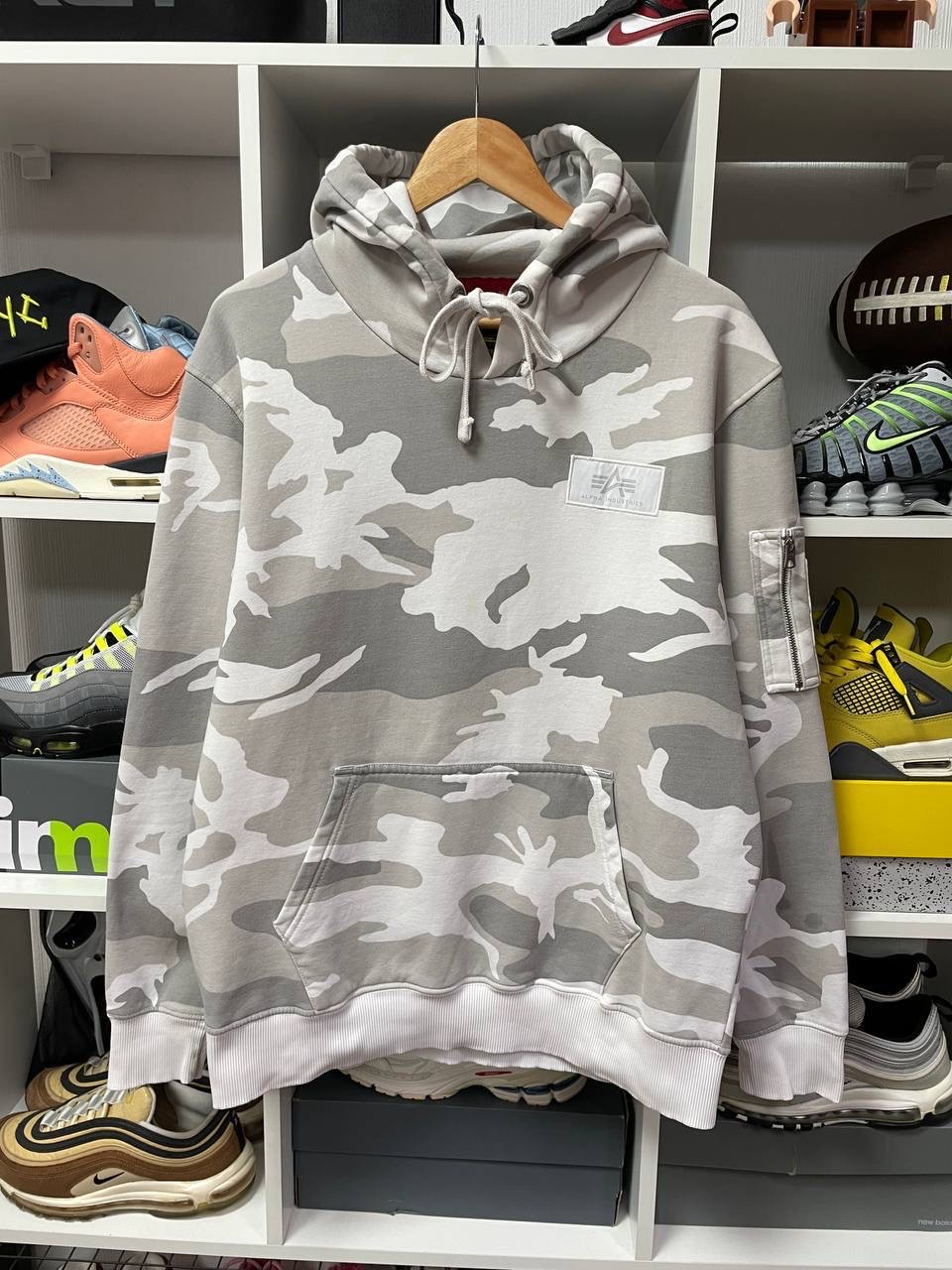 Alpha Industries Back Print Hoodie Camo, миниатюра 2