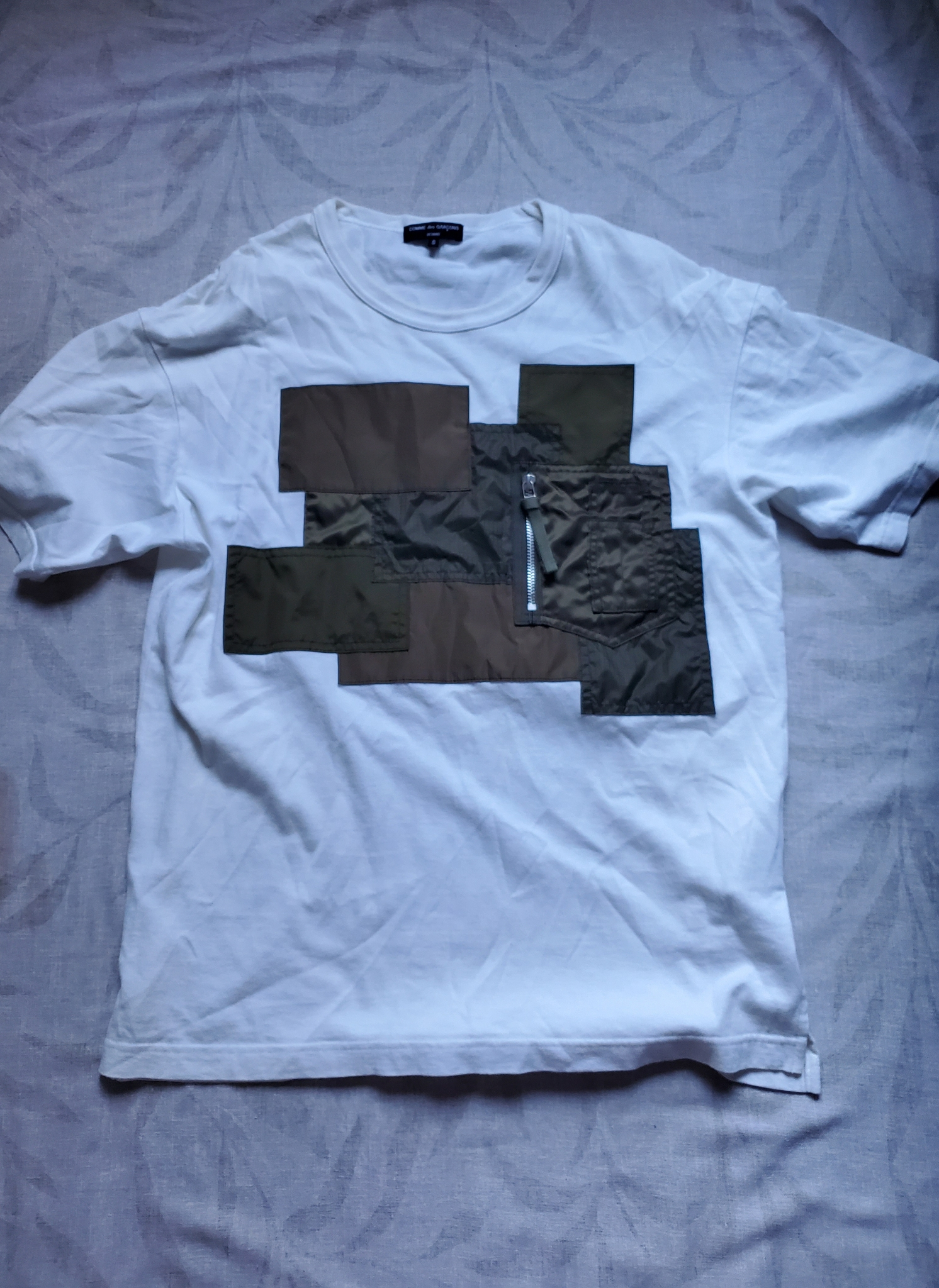 Comme des Garçons Homme Tactical Patchwork T-Shirt (AD2023), миниатюра 1
