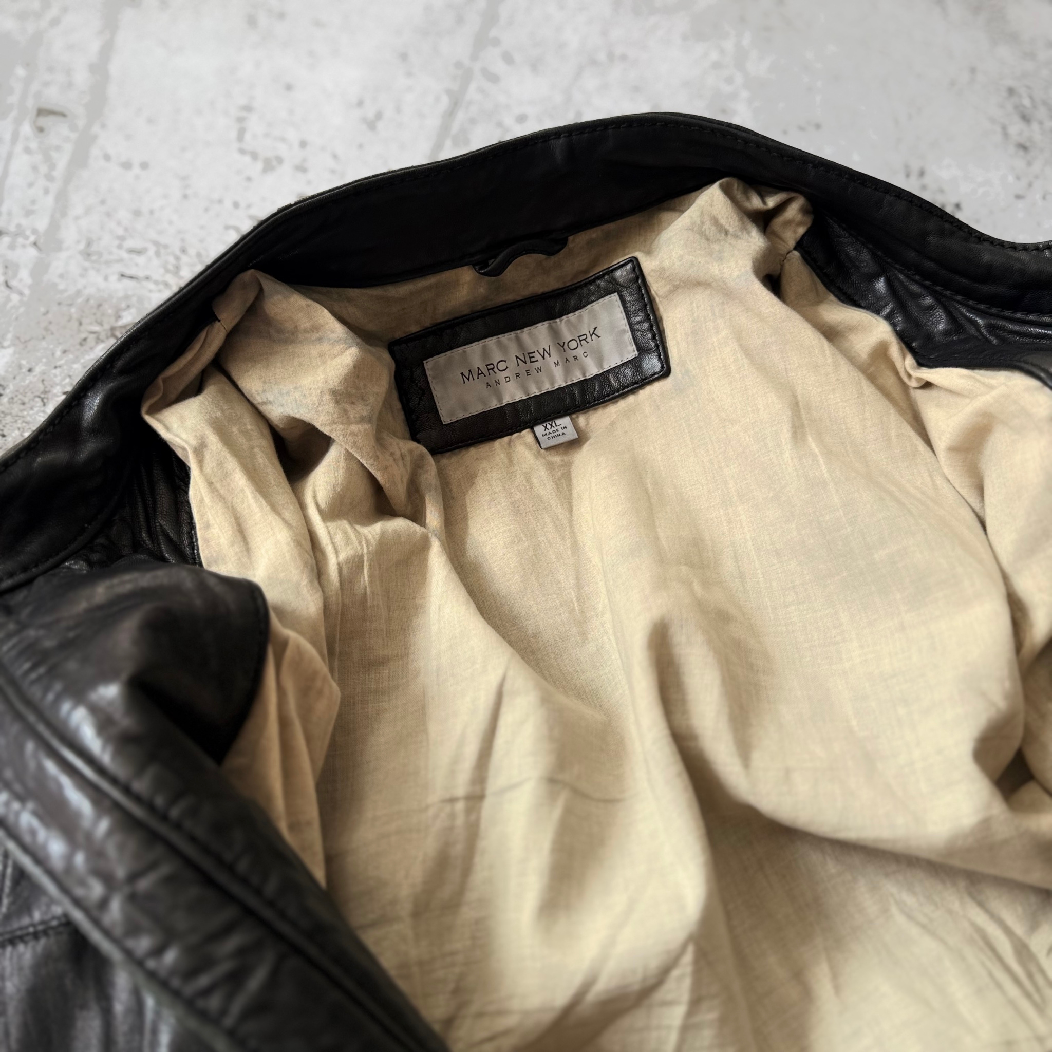 Marc New York / Andrew Marc 2000s Vintage Leather Jacket, миниатюра 7