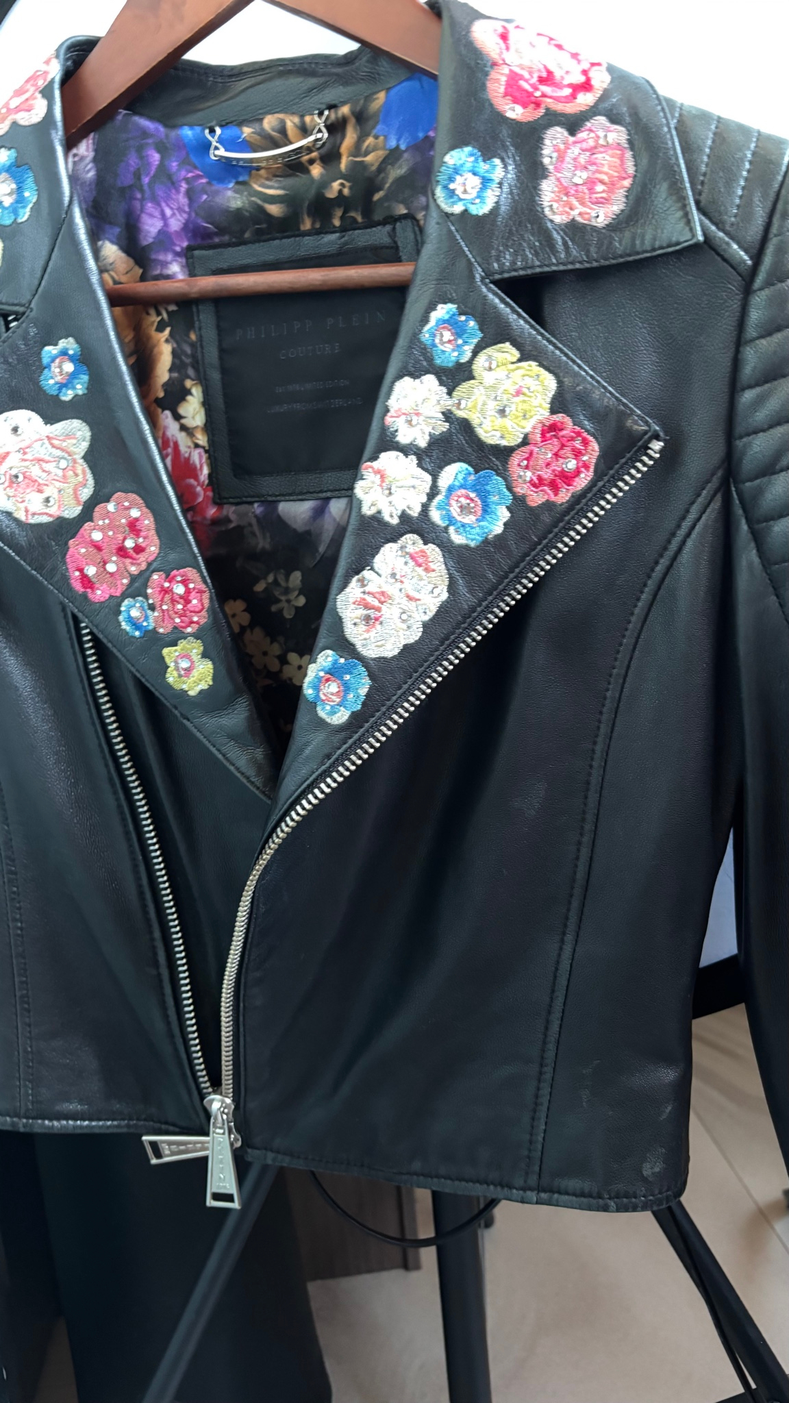 Philipp Plein кожанная куртка, миниатюра 9