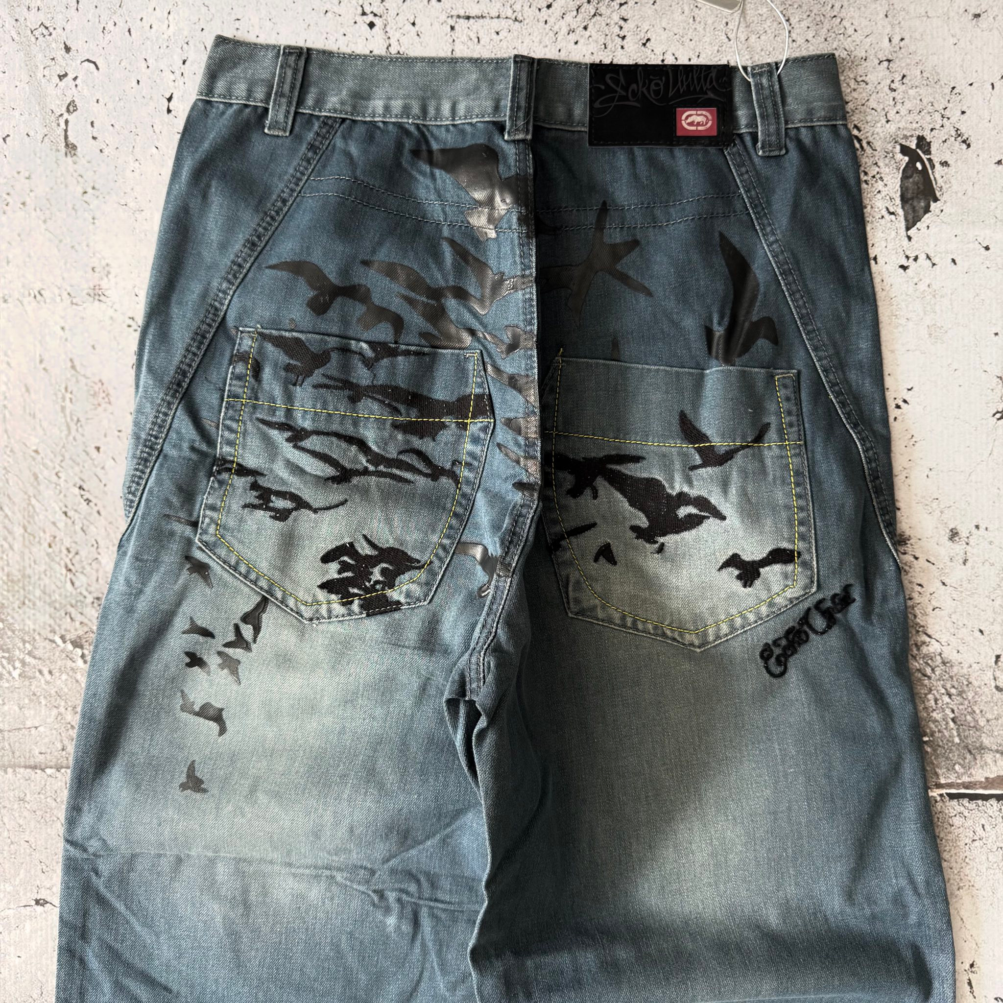 Ecko Unltd 2000s Vintage Baggy Jeans, миниатюра 6