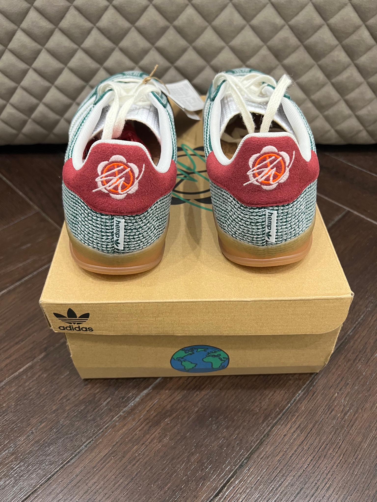 Adidas x Sean Wotherspoon Gazelle Indoor Hemp Green, миниатюра 4