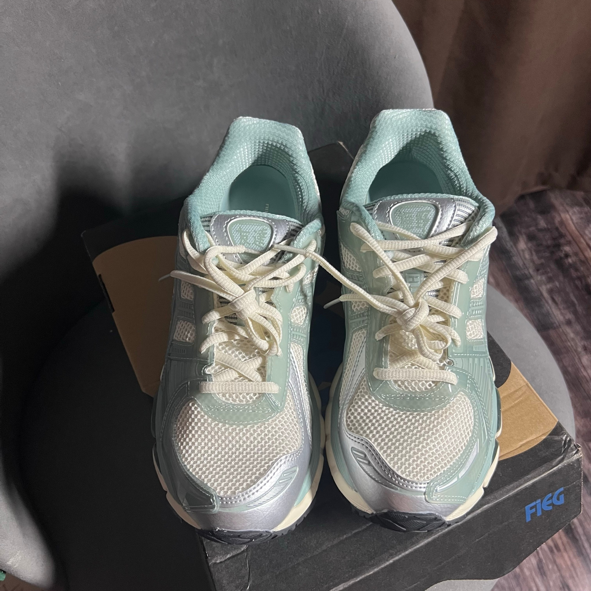 Asics x Kith Gel Kayano 12.1 Cream Sage, миниатюра 6