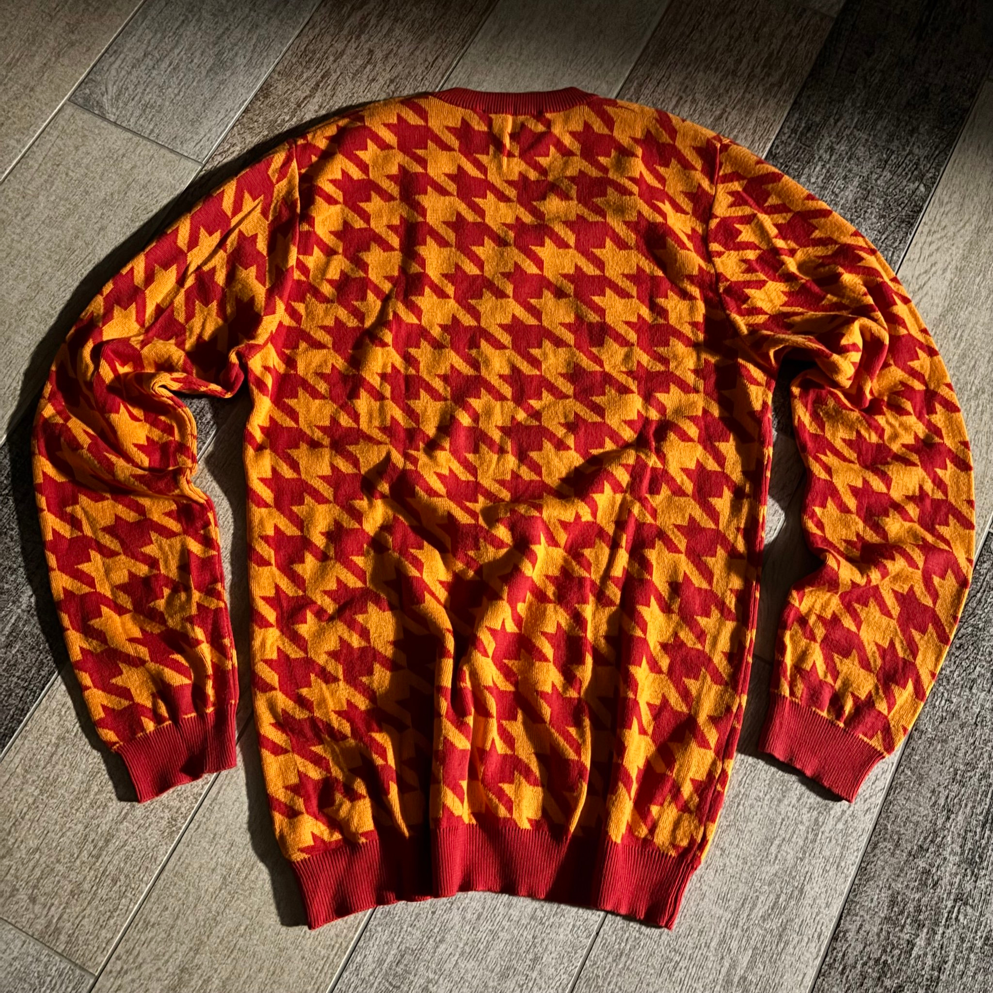 Raf Simons x Fred Perry V-Neck Houndstooth College Sweater, миниатюра 2