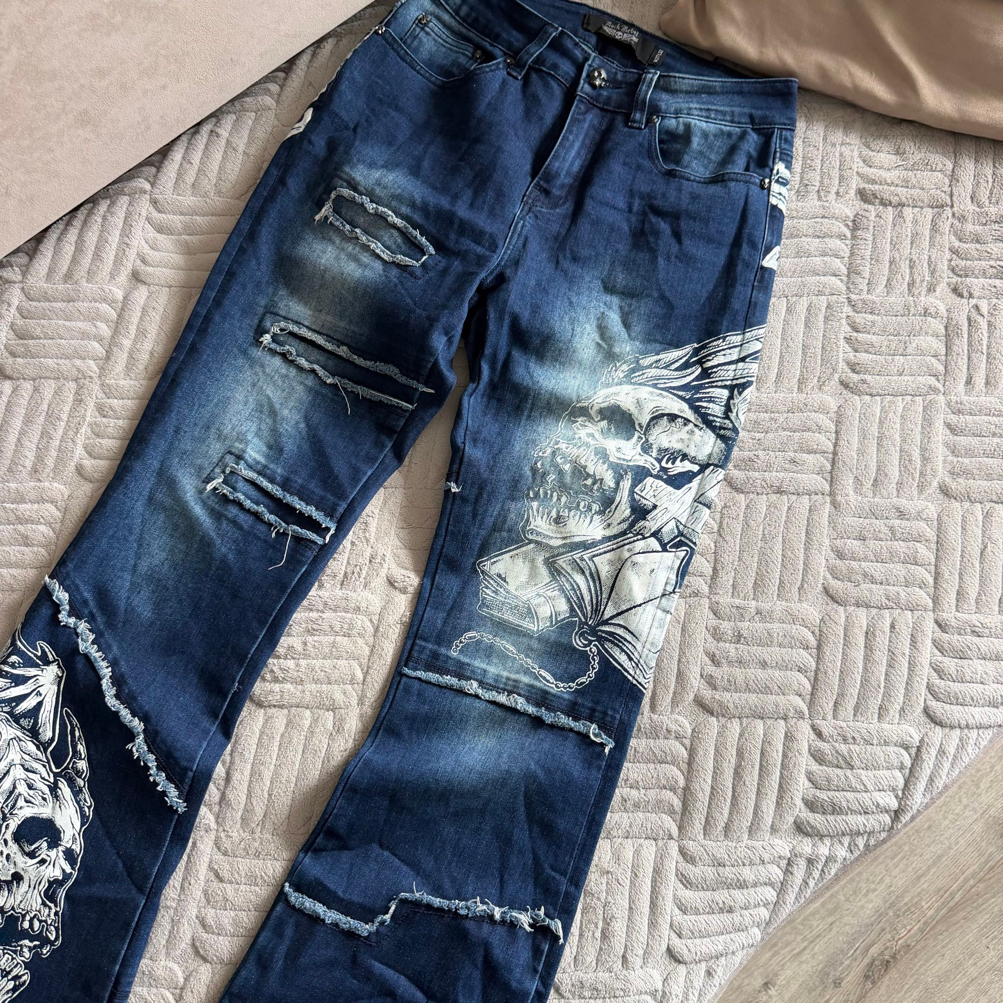 Rock Rebel Y2k Jeans Bootcut, миниатюра 5
